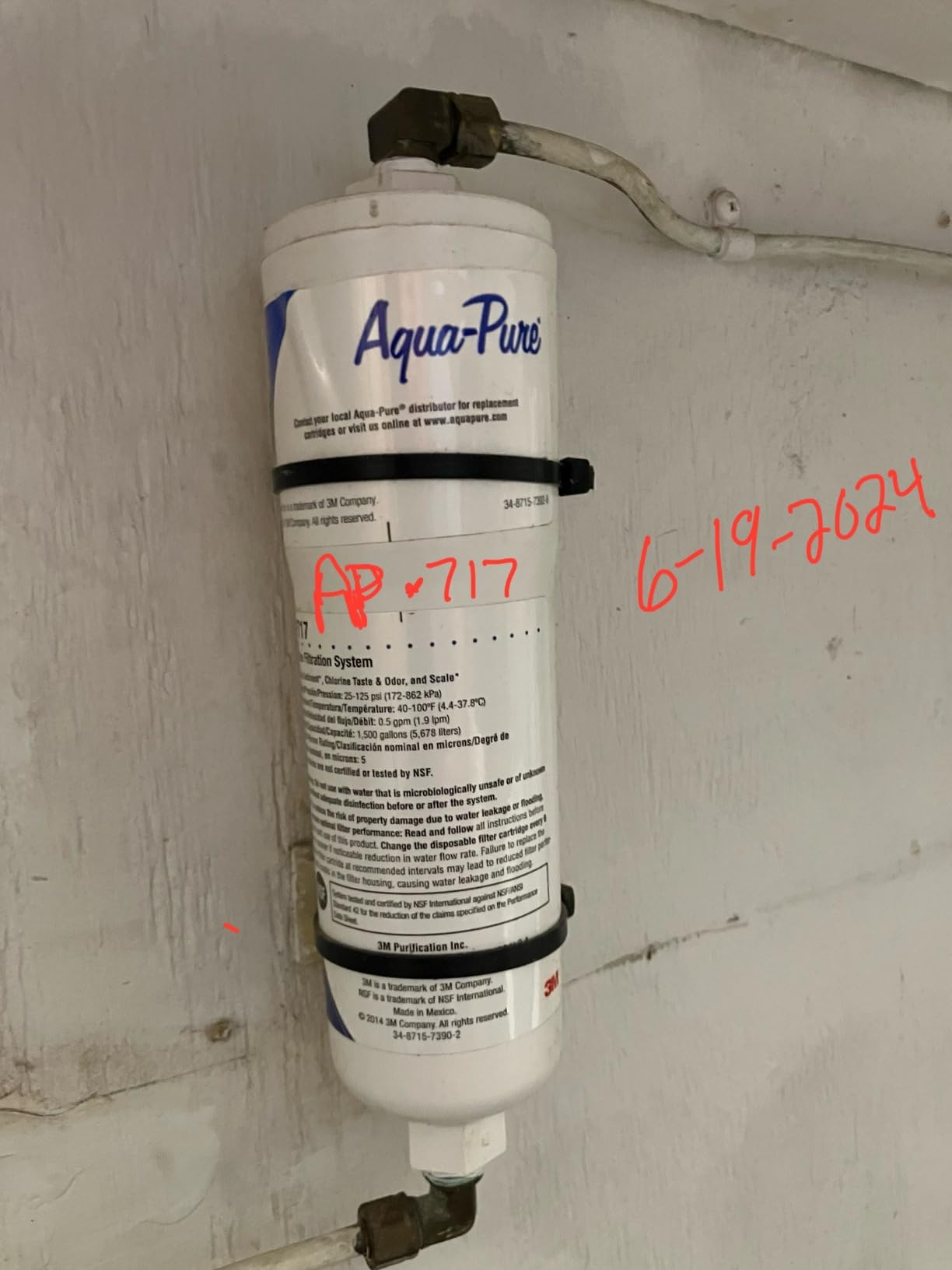 3M Aqua-Pure In-Line Water Filter System AP717 | Use For Refrigerator, Ice Maker And Drinking Fountains, Inhibits Scale Build-Up, Removes Sediment, Chlorine Taste & Odor customer photo 1