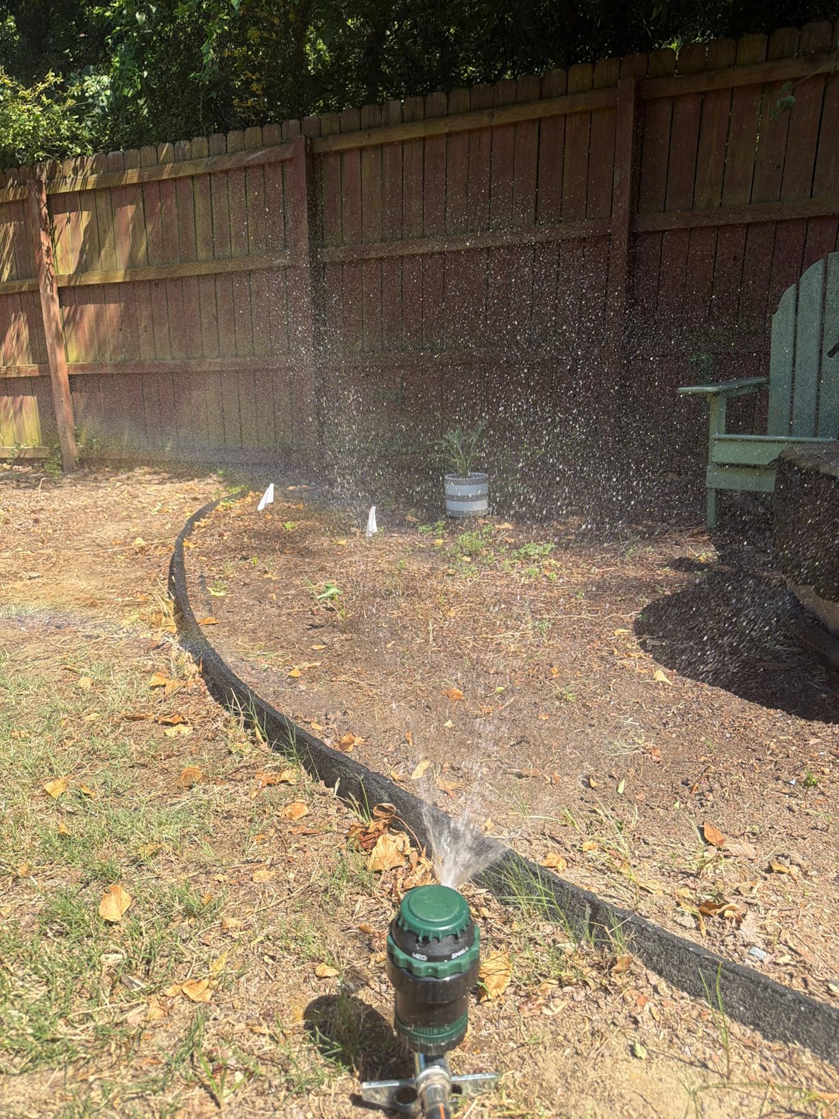 Orbit H2O-Six Gear-Drive Sprinkler on Metal T-Spike - Customizable Lawn Watering Coverage - Multi-Pattern Rotating Head with Adjustable Spray Range - Durable Outdoor Yard Irrigation Sprinkler - 58573 customer photo 1