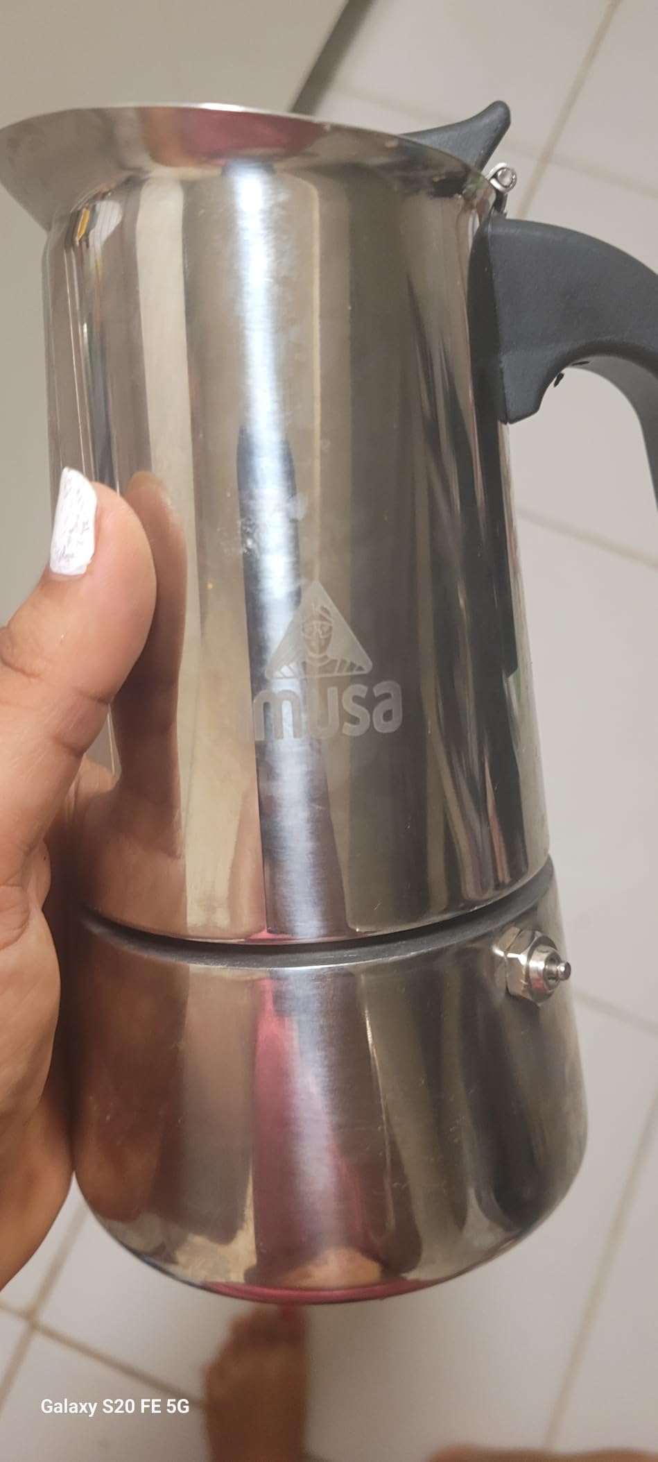 IMUSA USA B120-22062M Stainless Steel Stovetop Espresso Coffeemaker 6-Cup, Silver customer photo 1
