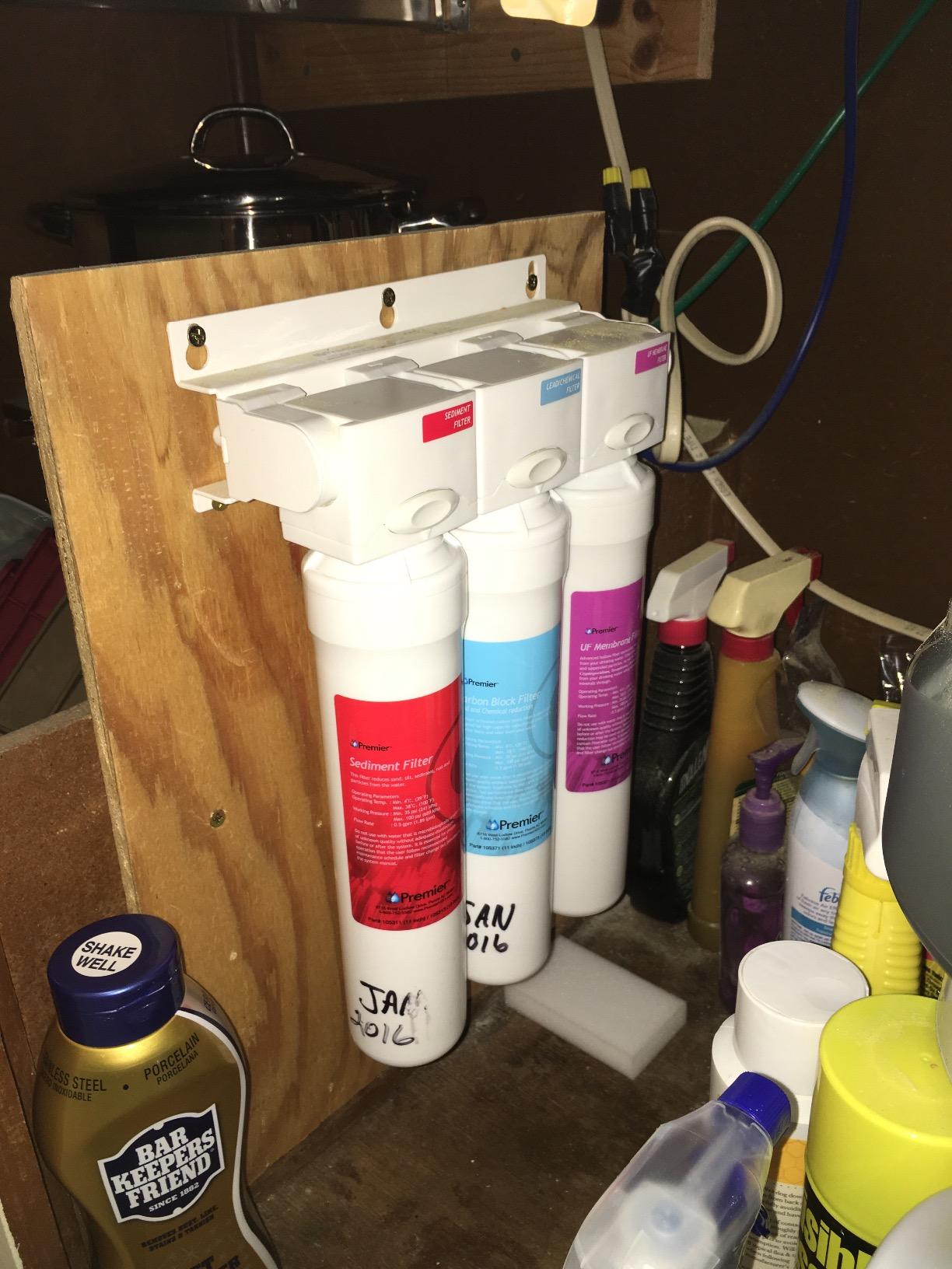 Watts Premier Pure UF-3 Three-Stage Under Counter Ultra Filtration System, Filter-Pure Module, Push Button Water Filters: Sediment Filter, LVOC Carbon Filter, UF Membrane, WQA Certified customer photo 1