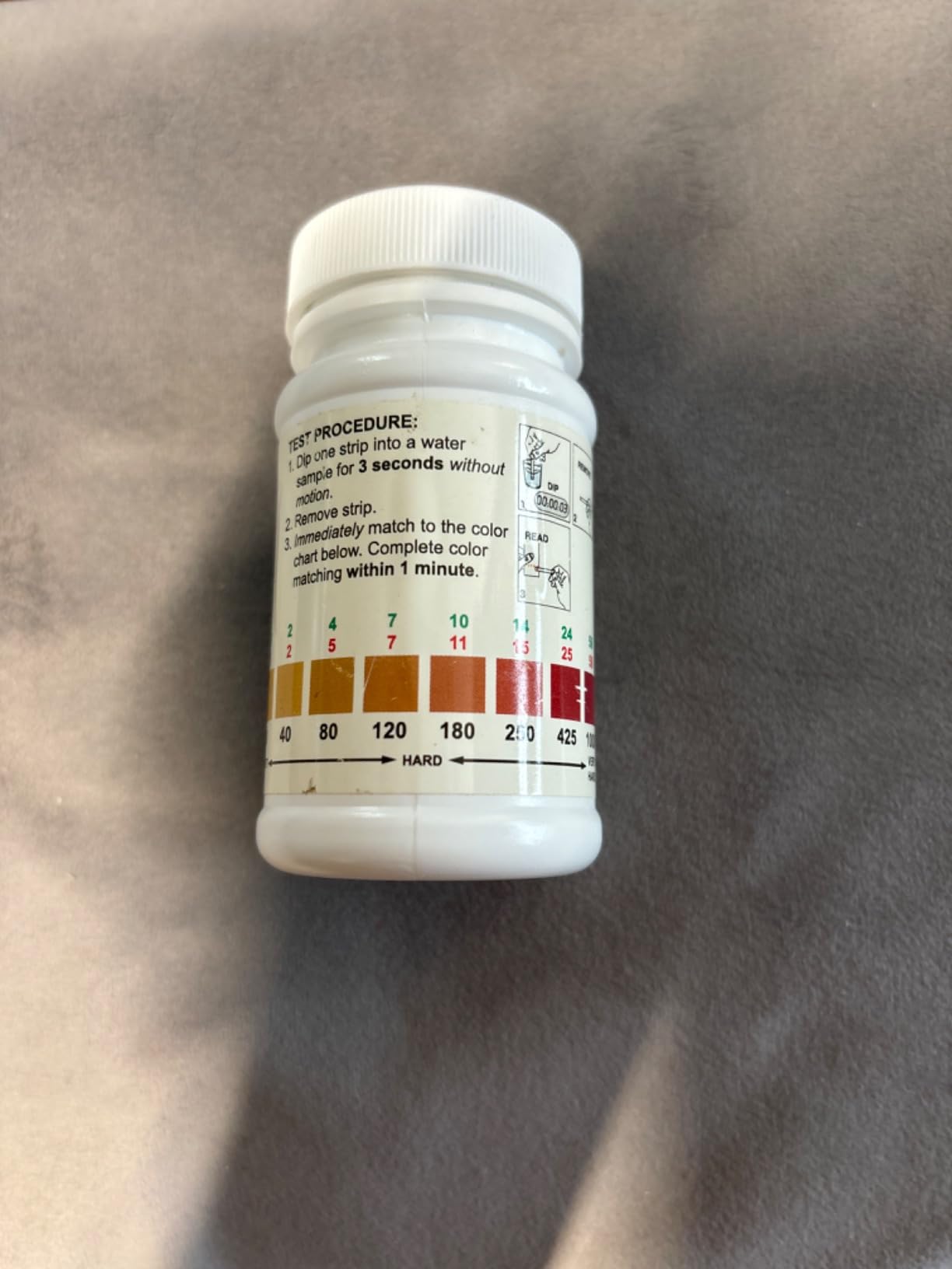 Industrial Test Systems WaterWorks 481108 Total Hardness Test Strip, 3 Second Test, 0-1000ppm Range, Bottle of 50 Tests customer photo 2