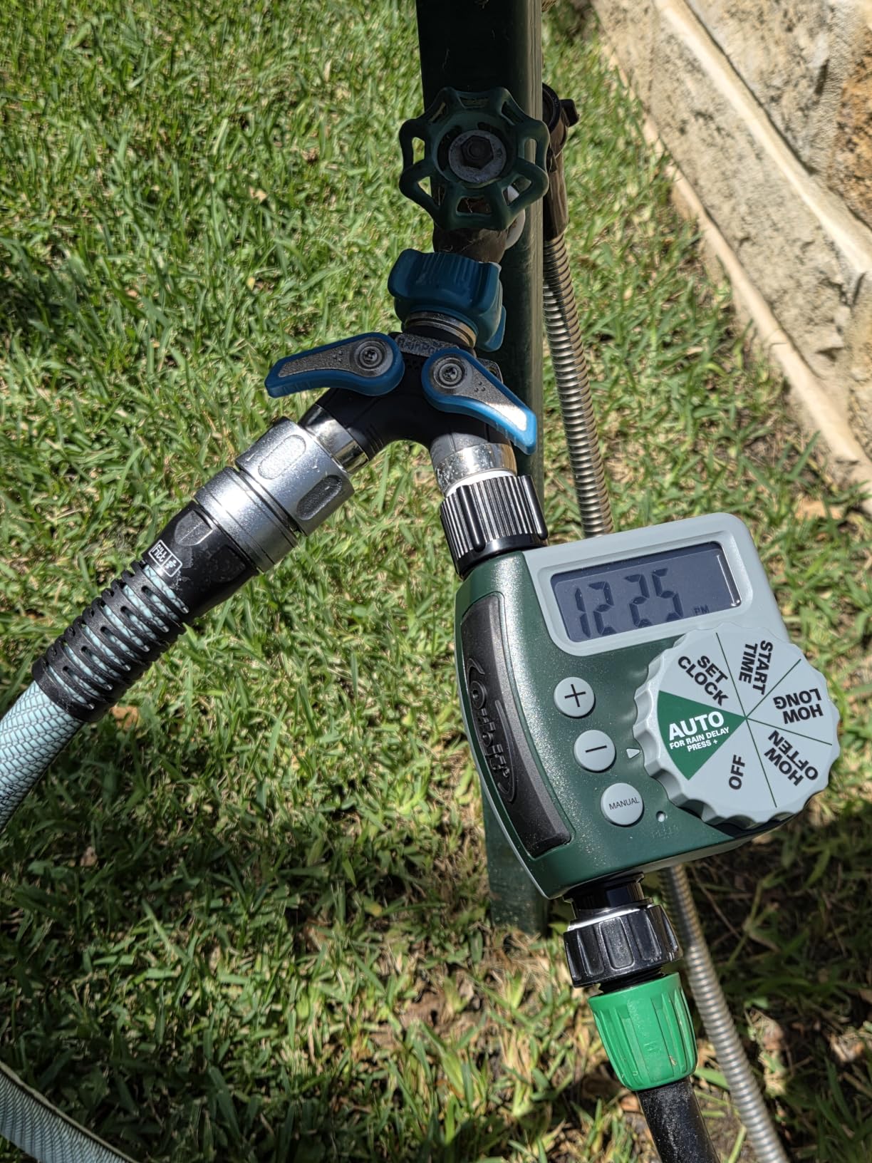 Orbit Programmable Digital Hose Watering Timer - 3 Outlet - Battery Powered - with LCD Screen - Built-in Rain Delay - Water-Resistant - 56082 customer photo 2