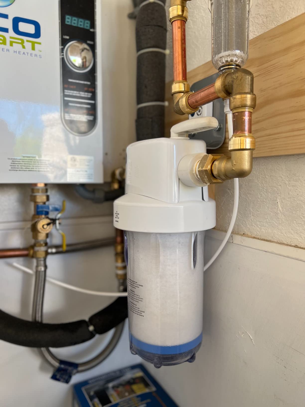 GE Whole House Water Filtration System, Reduces Sediment, Rust & More, Install Kit & Accessories Included, Replace Filters (FXHTC, FXHSC) Every 3 Months, GXWH40L customer photo 2