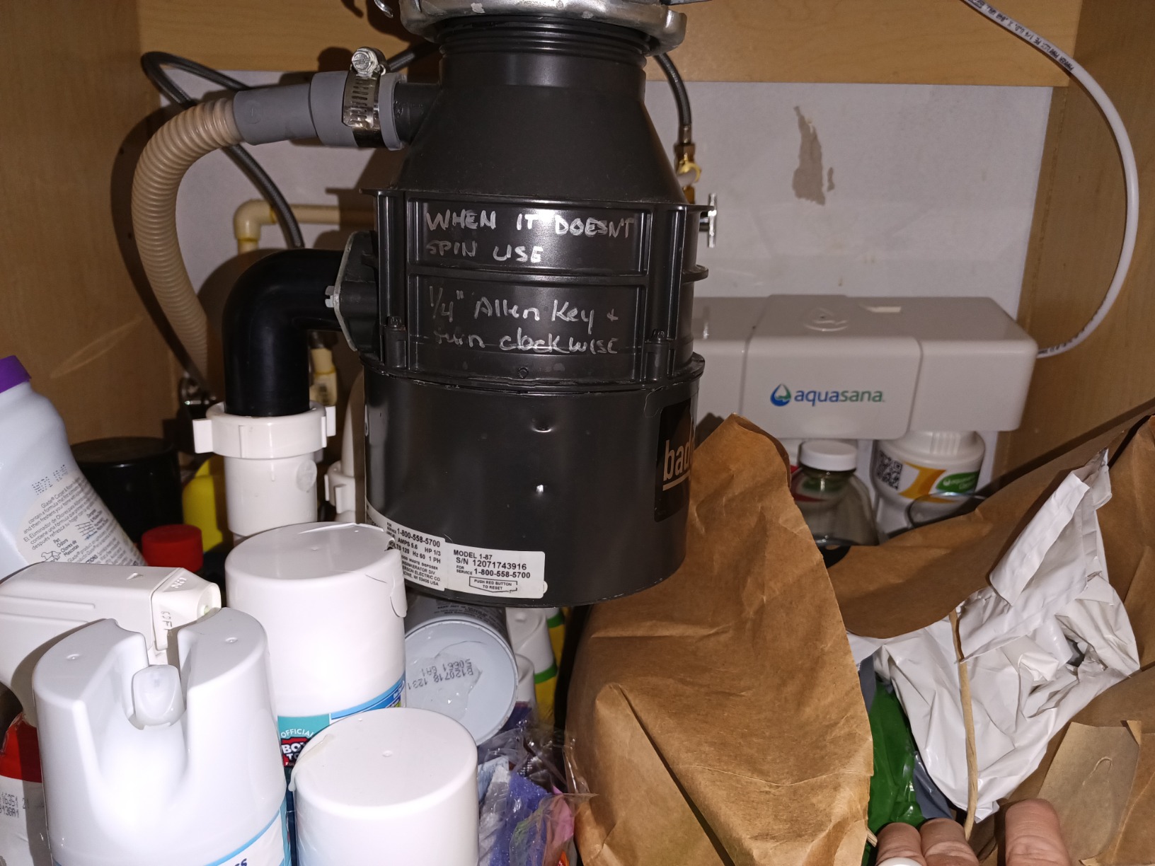Aquasana Under Sink Water Filter System - Reduces PFAS, Lead, & Chlorine in Drinking Water - Under Counter Claryum Filtration for Kitchen - 3-Stage - Oil-Rubbed Bronze Faucet - AQ-5300.62 customer photo 1