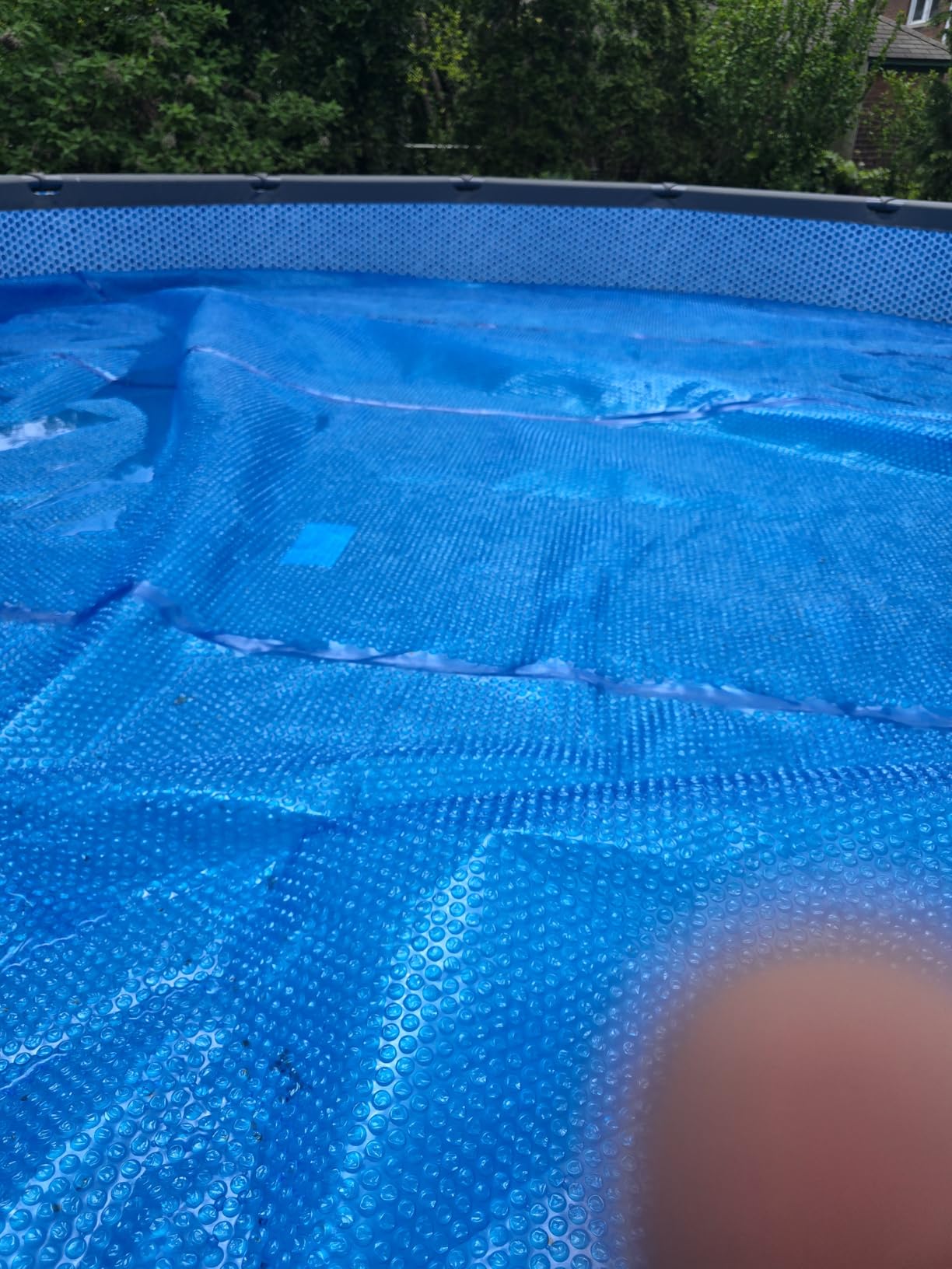Sun2Solar Blue 24 ft Round Pool Solar Cover | 12 Mil | Heat Retaining Blanket for Inground & Above Ground Swimming Pools | 1200 Series customer photo 1
