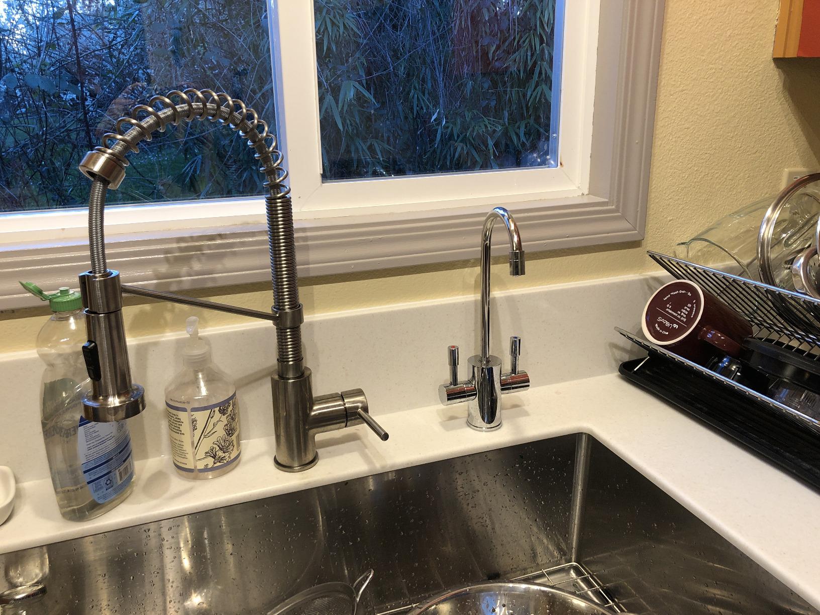 Ready Hot 41-RH-200-F560-CH Instant Hot Water Dispenser System, 2.5 Quarts, Manual Dial Dual Lever Hot and Cold Water Faucet Polished Chrome customer photo 2