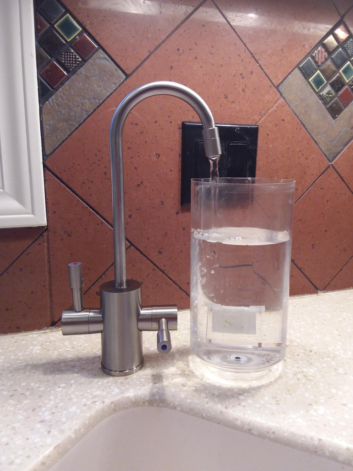 Ready Hot 41-RH-200-F560-BN Instant Hot Water Dispenser System, 2.5 Quarts, Manual Dial Dual Lever Hot and Cold Water Faucet Brushed Nickel customer photo 2