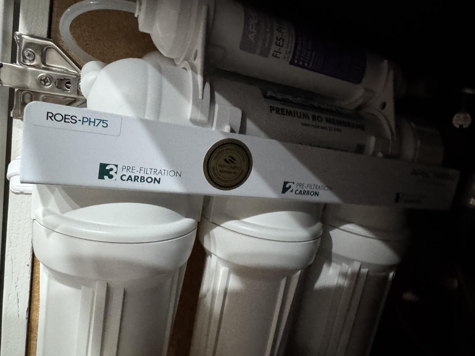 APEC Water ROES-PH75, 6-Stage Alkaline Under Sink Reverse Osmosis Water Filter System, NSF Certified 372 & 58, 75 GPD customer photo 1