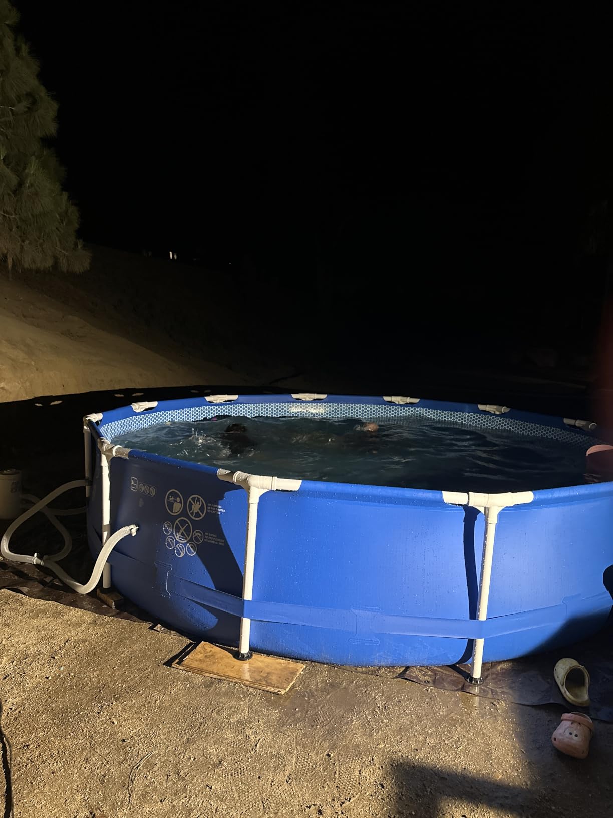 INTEX Metal Frame 12 ft x 30 in Above Ground Pool Set, Round Swimming Pool with Steel Frame, 530 GPH Cartridge Filter Pump, and Type A Filter Cartridge customer photo 1