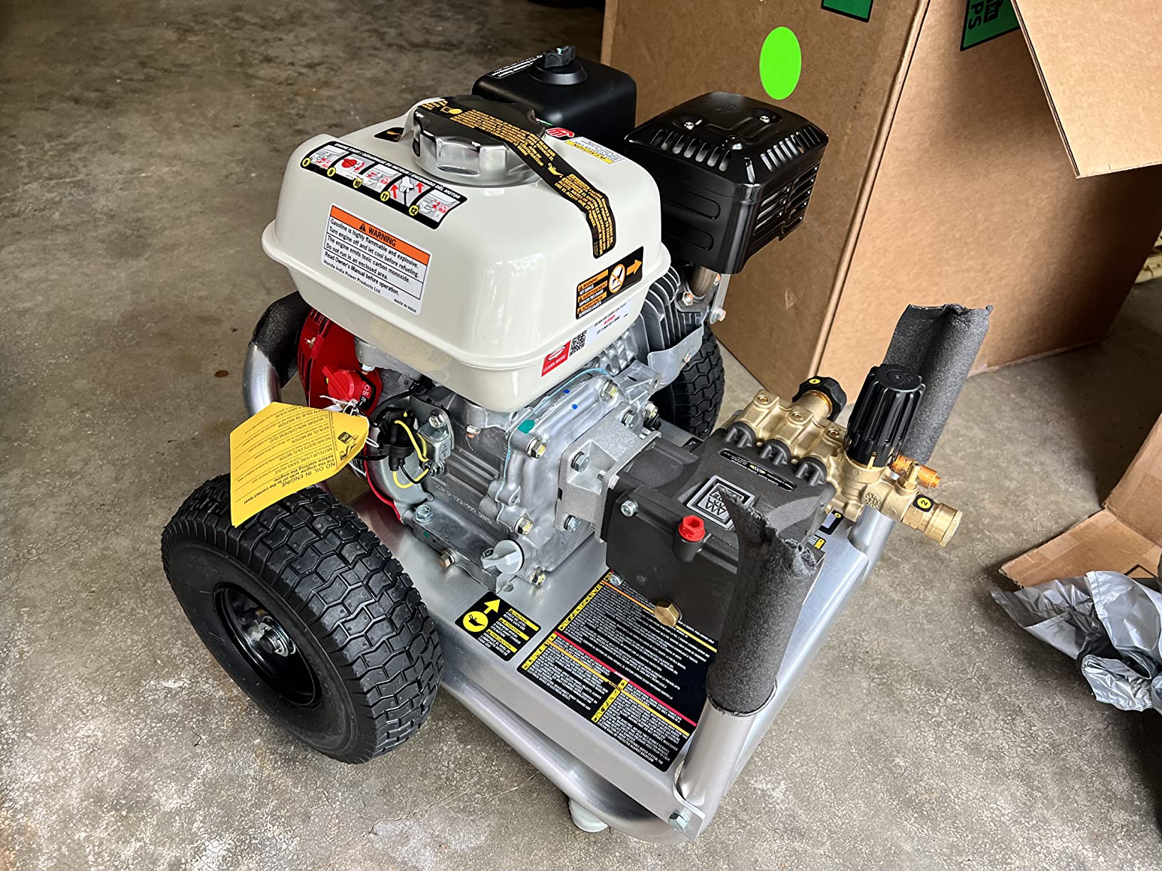 Simpson Aluminum Series ALH3425 3600 PSI Gas Pressure Washer, 2.5 GPM, Honda GX200, AAA Triplex Pump, 35' Hose, Aluminum Frame customer photo 2