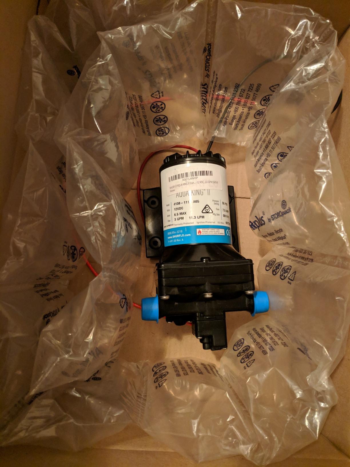 PENTAIR SHURFLO 4138-111-E65 Aqua King II Standard, 12VDC 3.0 GPM 55 PSI | Marine FreshWater Diaphragm Pump, Self Priming, Sealed Switch, Ignition Protected, Thermally Protected, RV & Boat Plumbing customer photo 2