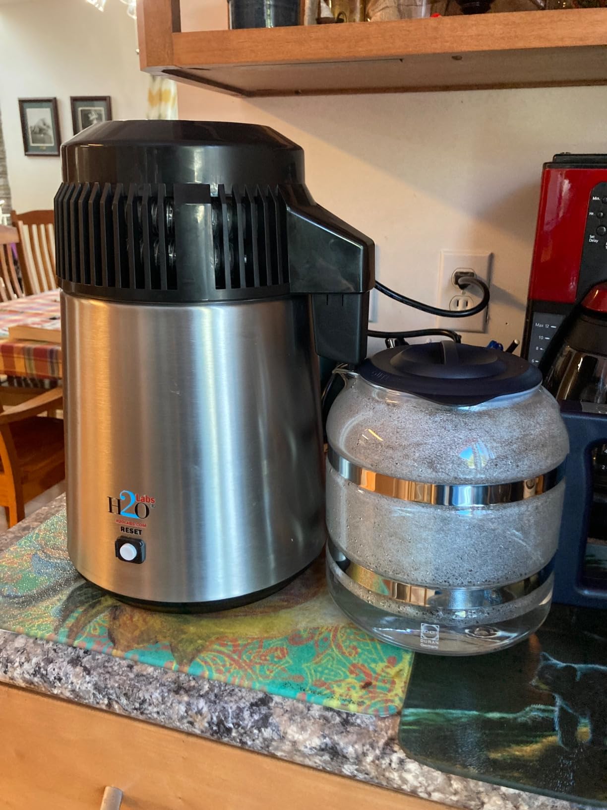 H2o Labs Best-in-Class Countertop Water Distiller - Stainless Steel with 1 Gallon Glass Carafe customer photo 2