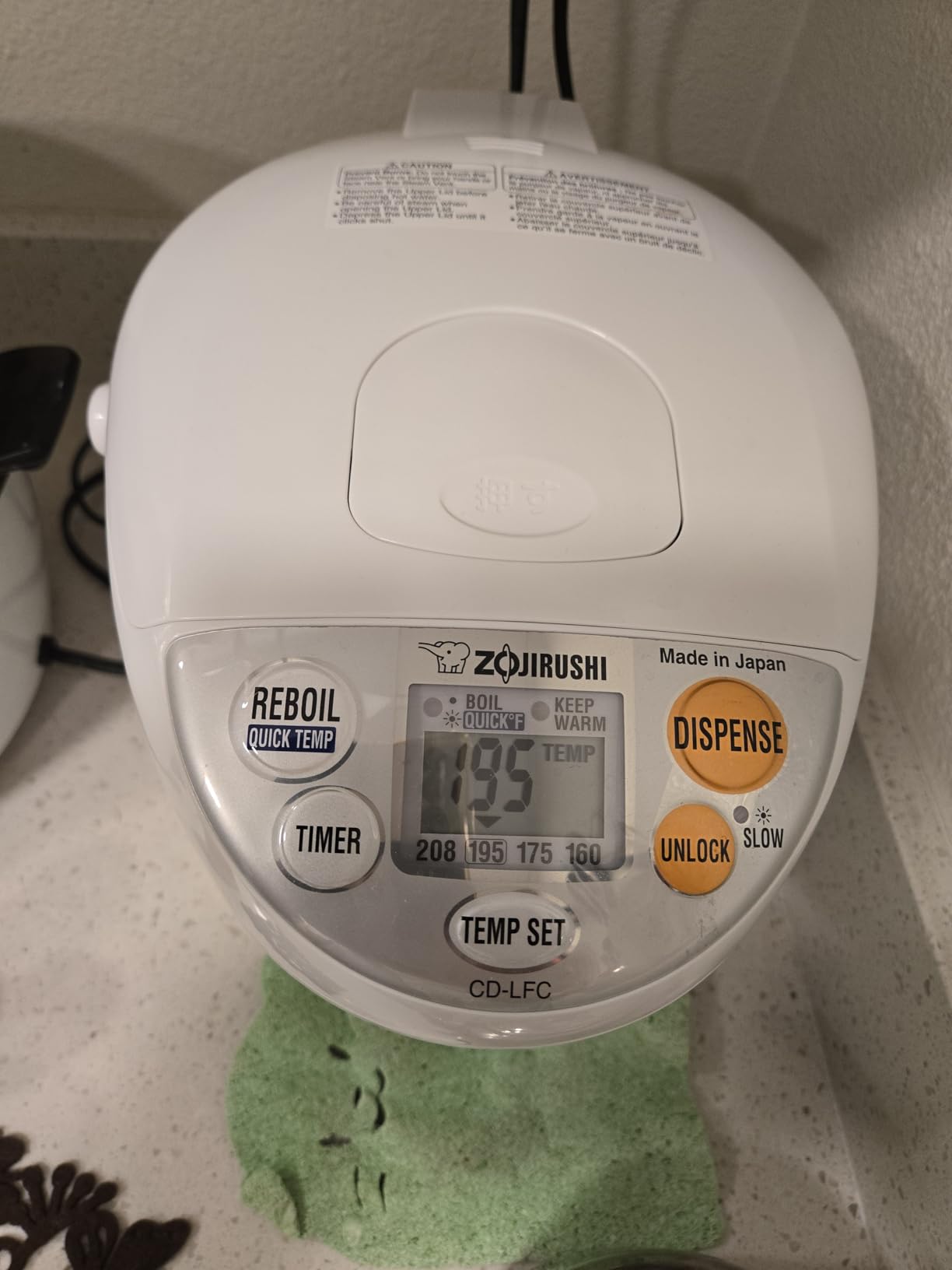 Zojirushi CD LFC50 Micom Water Boiler and Warmer, 5.0l, 169 Oz (White) customer photo 1