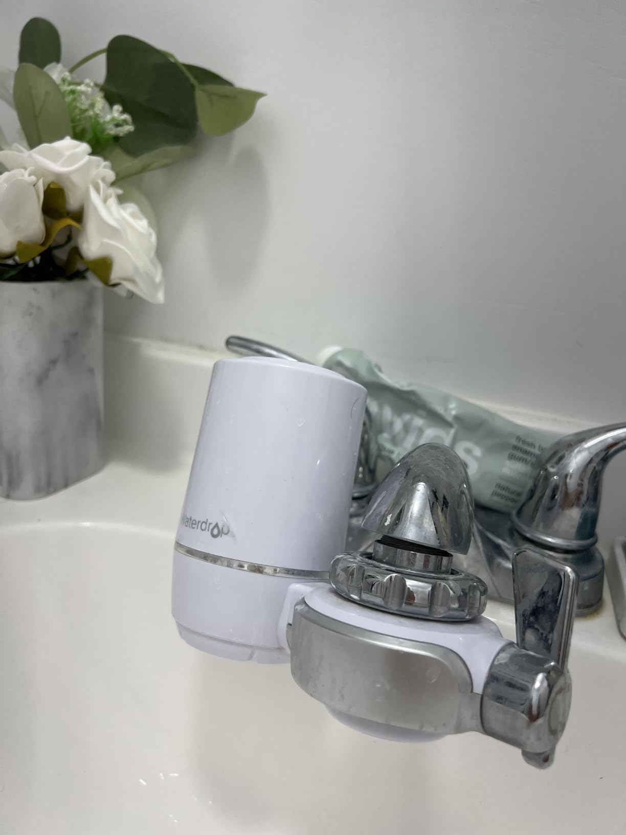 Waterdrop FC-01 Water Filter for Sink Faucet, 320 Gallons | Reduces Chlorine, NSF Certified Tap Water Filter for Kitchen Sink, Lead-Free Material, Easy Installation, 1 Filter customer photo 2