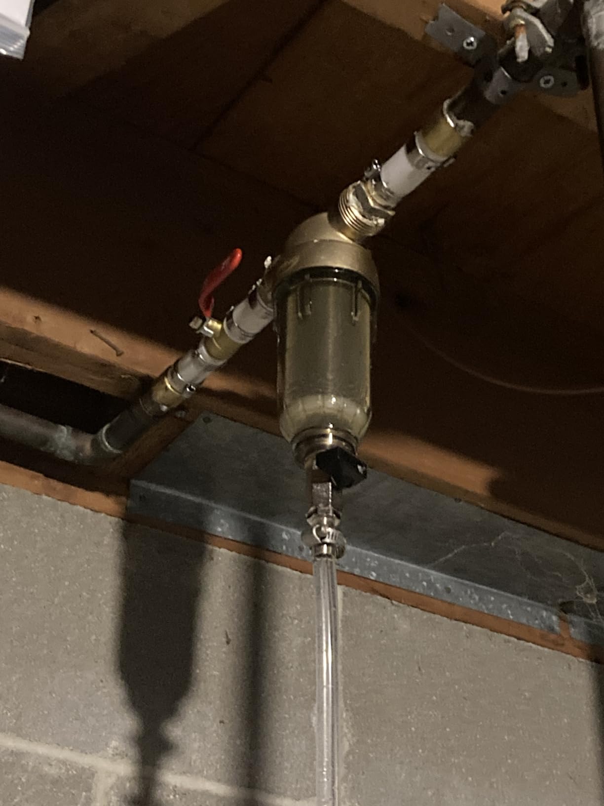 iSpring WSP-50SL Spin Down Sediment Filter, 2-in-1 Whole House Prefilter & Water Scale Inhibitor, Rust & Corrosion Prevention, Flushable Well Water Sediment Buster, Lead-Free, 50-Micron customer photo 1