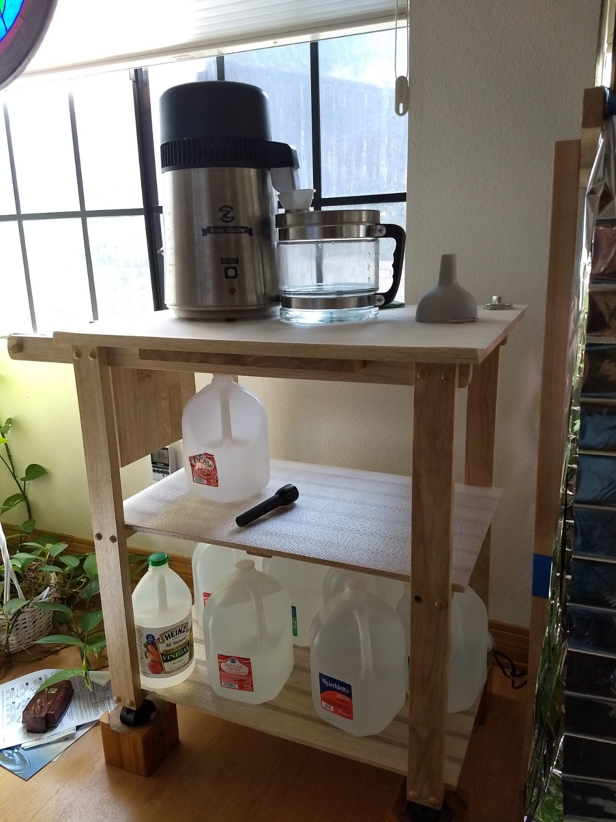 CO-Z 4L Brushed Stainless Steel Countertop Distiller Machine, Home Distilled Water Maker with Glass Pot customer photo 2