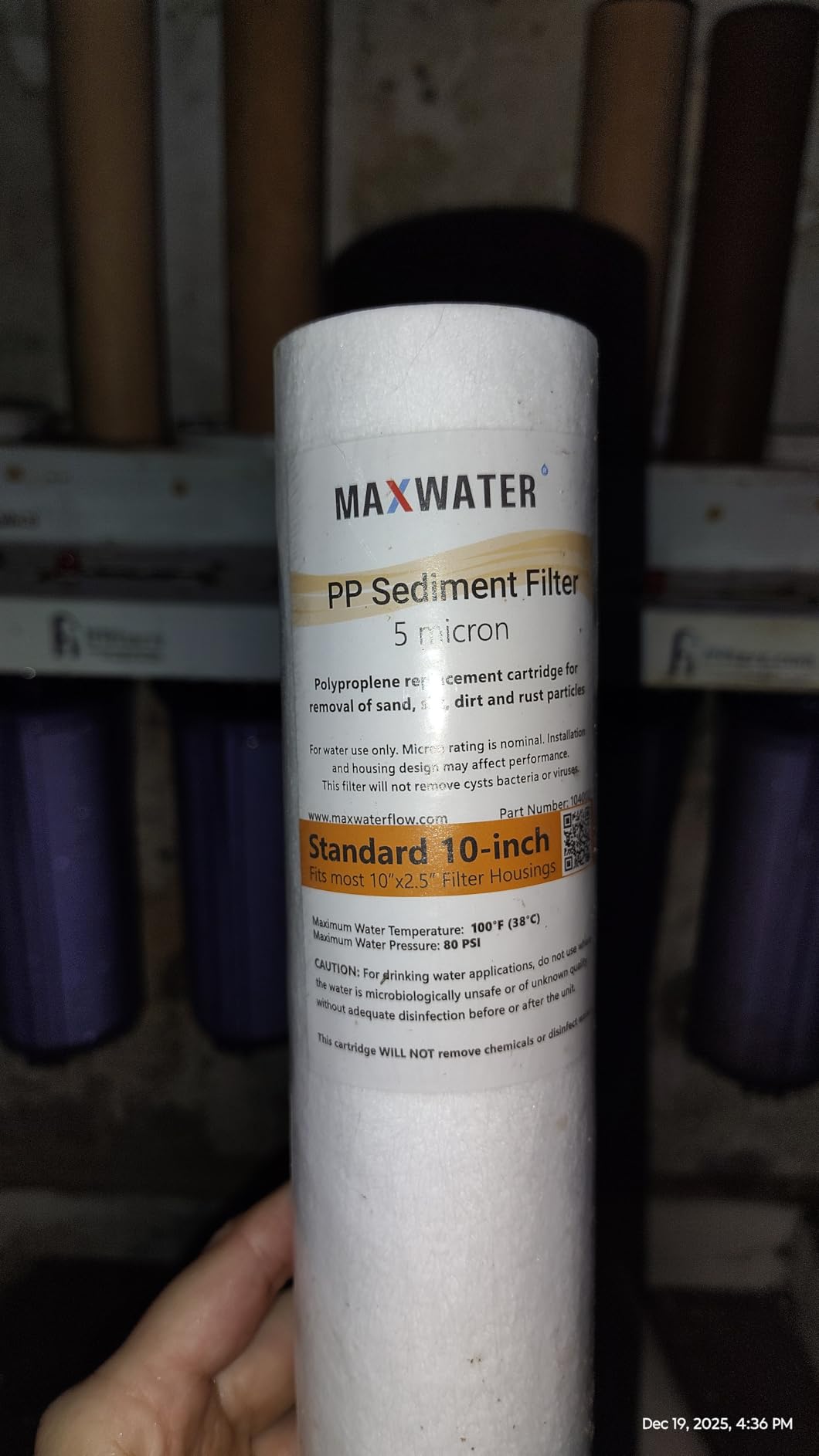 iFilters LWH-D 2-Stage Whole House Sediment Carbon Water Filter System customer photo 1