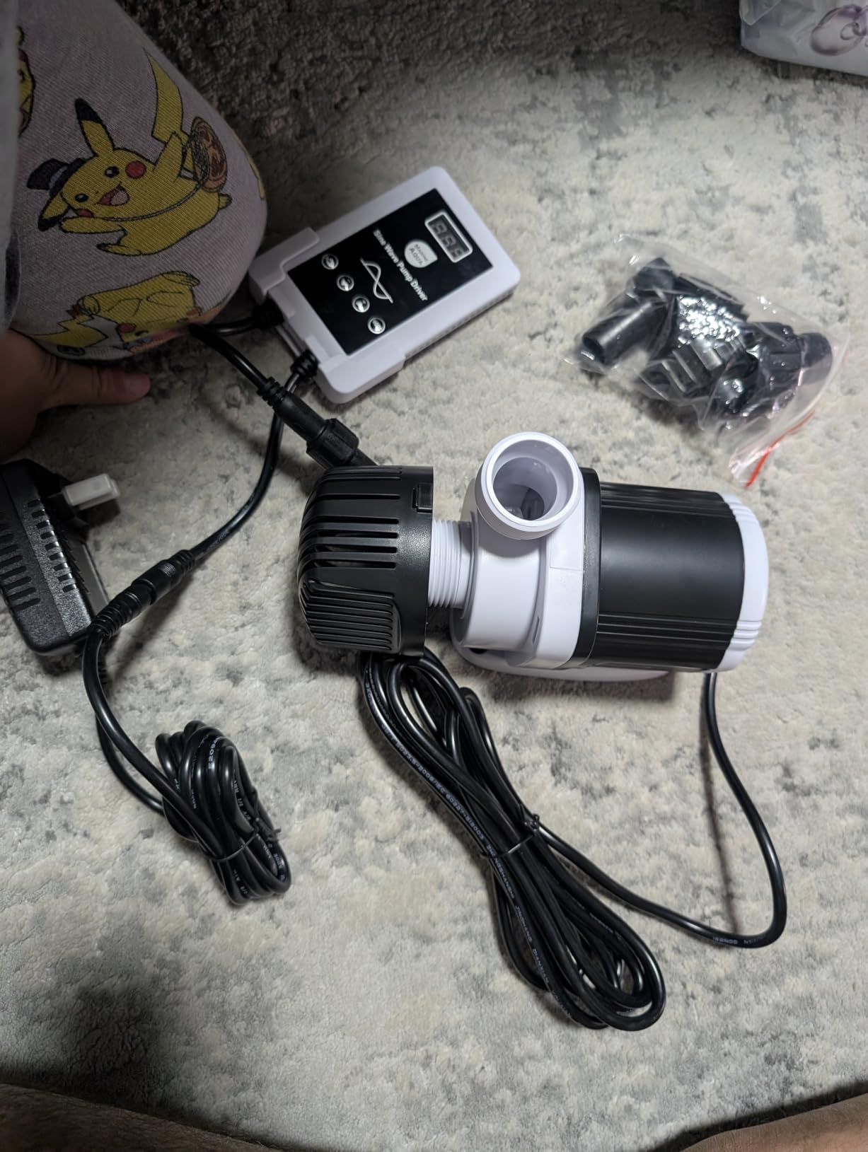Orlushy DC-4000 Silent Swirl Controllable DC aquarium Pump 25W 1050GPH Marine Wavemaker Return Pump with Sine Wave Controller for Salt/Freshwater Coral Reef Fish Tank Sump Circulation customer photo 1