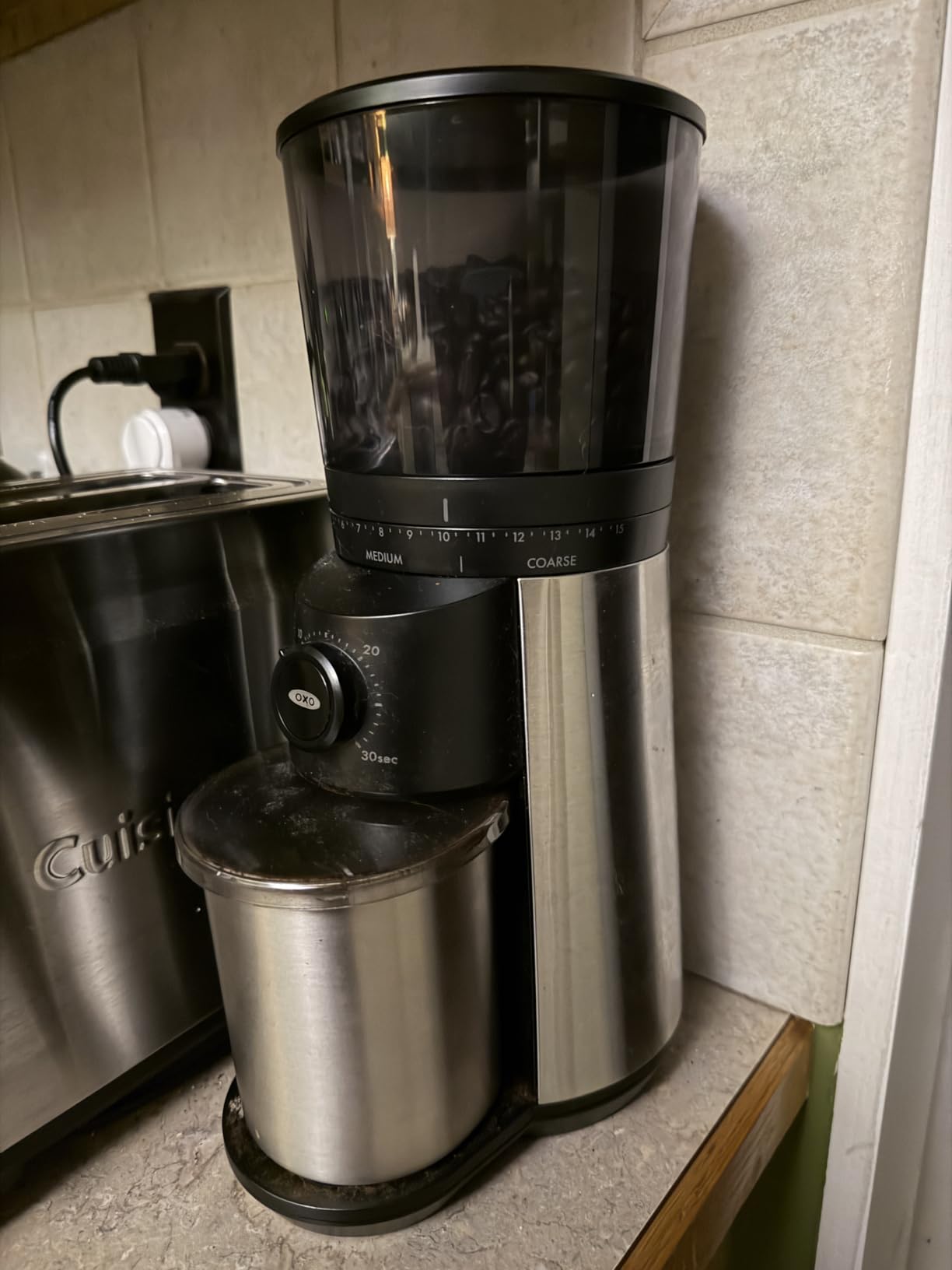 OXO Brew Conical Burr Electric Coffee Bean Grinder - 12 Oz, Silver customer photo 1