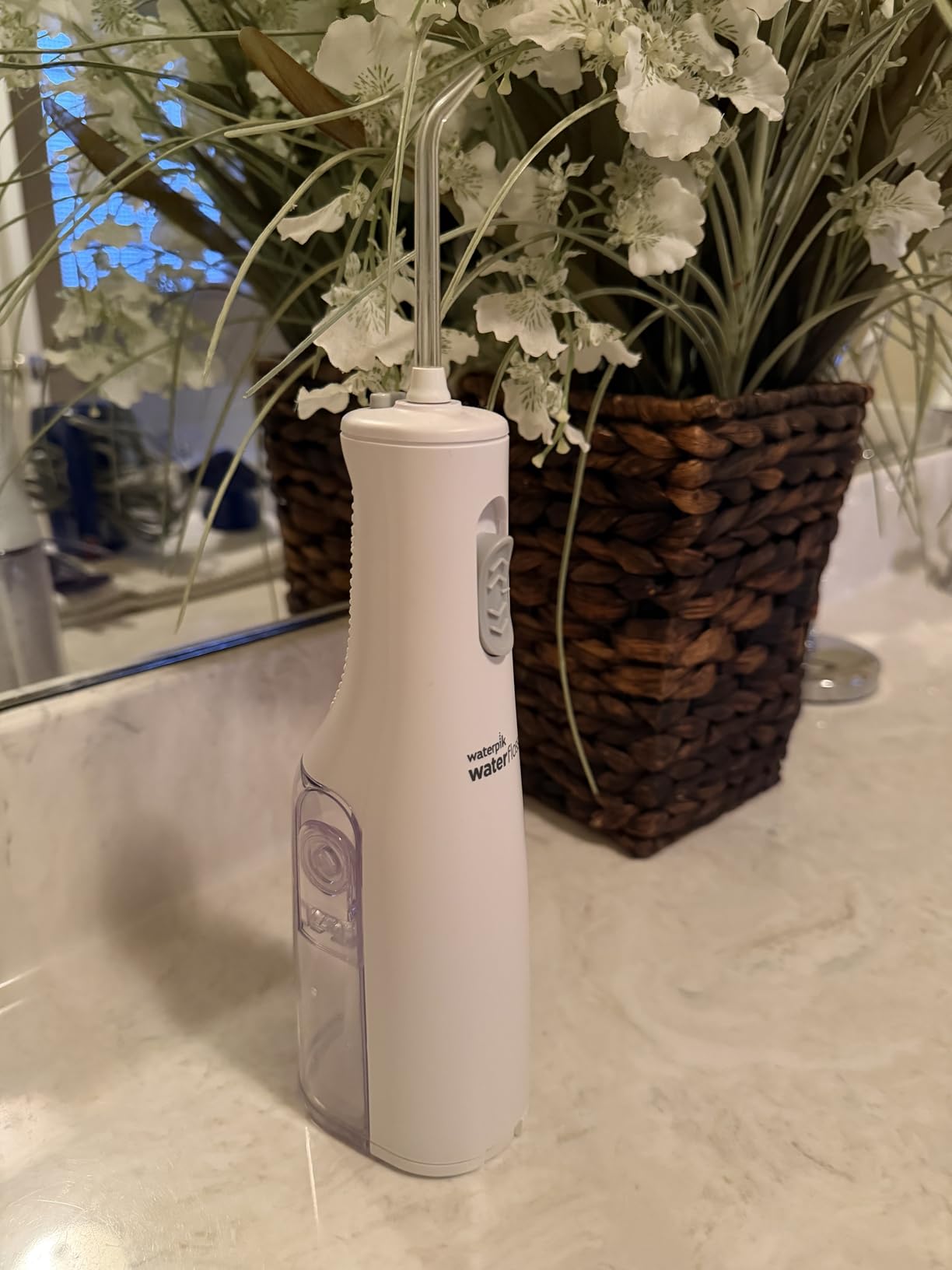 Waterpik Cordless Express Portable Water Flosser, 3 AA Batteries, White customer photo 1