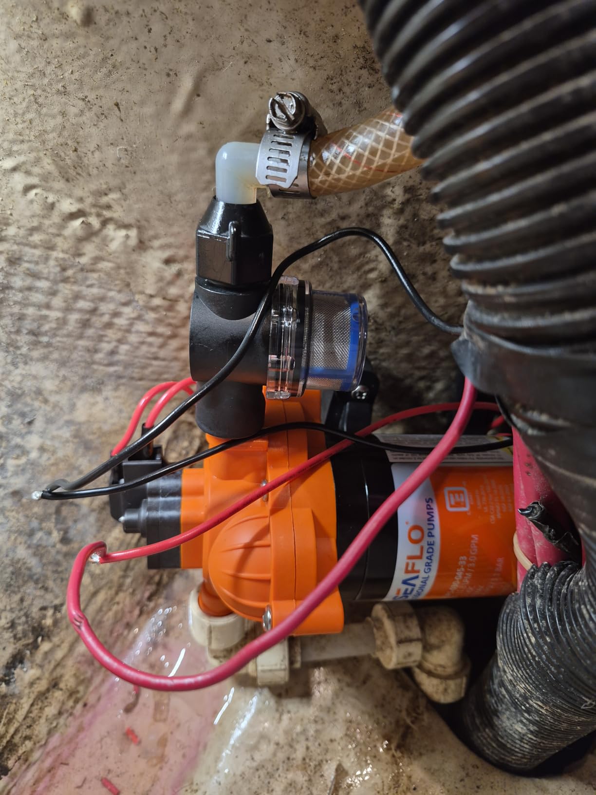 SEAFLO 33 series RV Water Pump - 12V, 3.0 GPM 45 PSI Diaphragm Pump, Self Priming On Demand Fresh Water Pump for RV Camper Boat Marine, NSF UL 4-Year Warranty customer photo 1