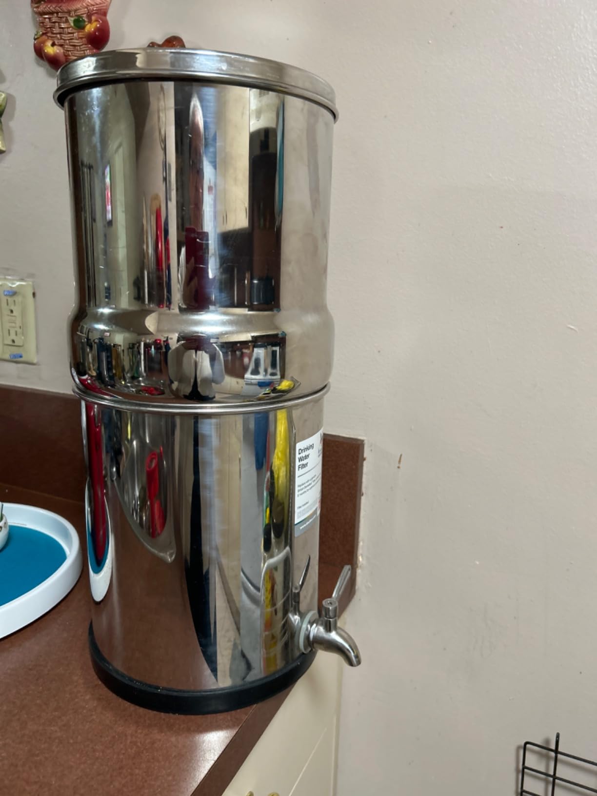 British Berkefeld 2.24 Gallon Gravity-Fed Water Filter System - Stainless Steel with 2x ATC Super Sterasyl Candle Filters customer photo 1