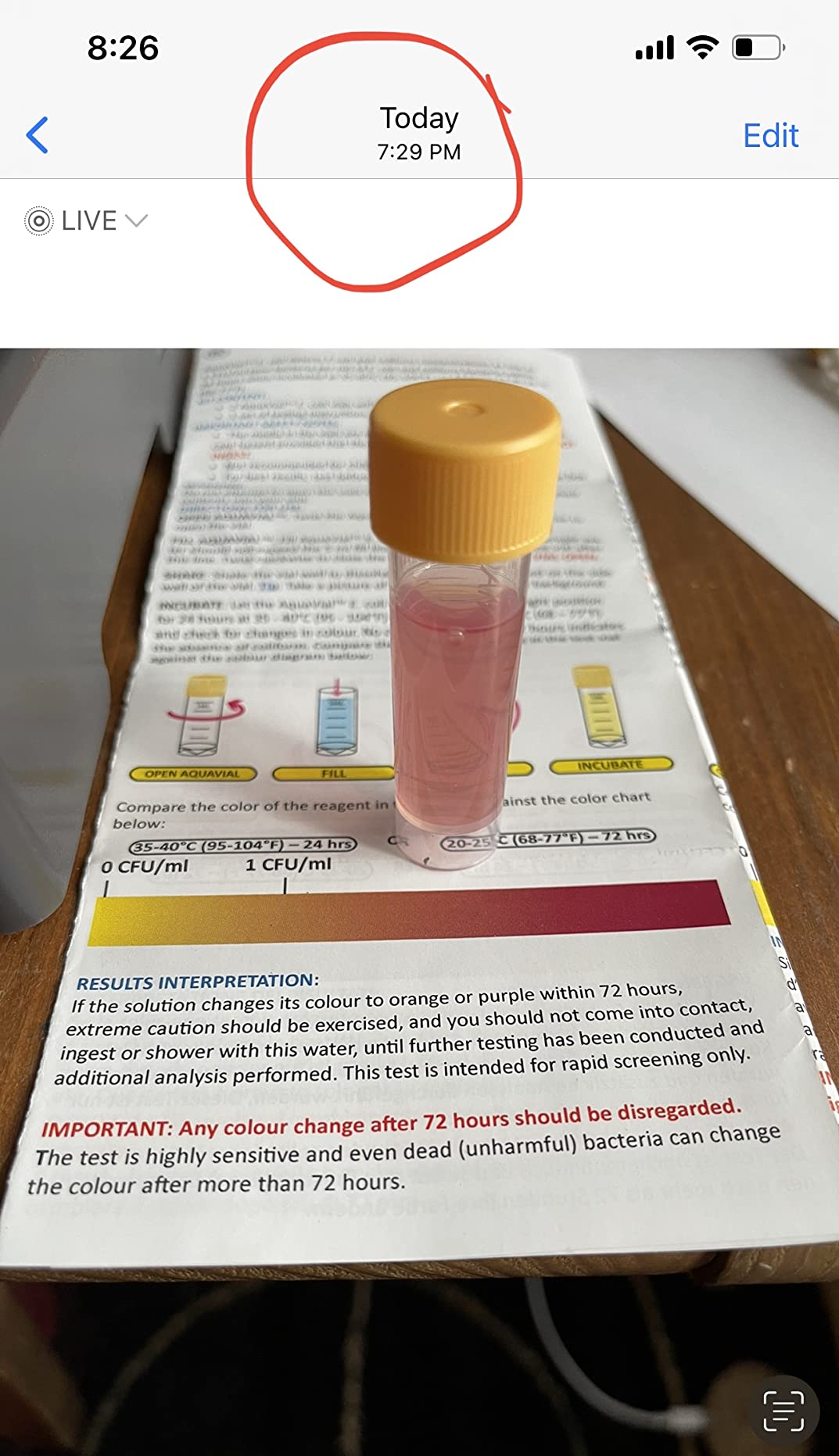 Water Testing Kit 2 Pack - E Coli and Coliform Test for Drinking, Pool, Pond, Lake, Well Quality - Bacteria Tester customer photo 1