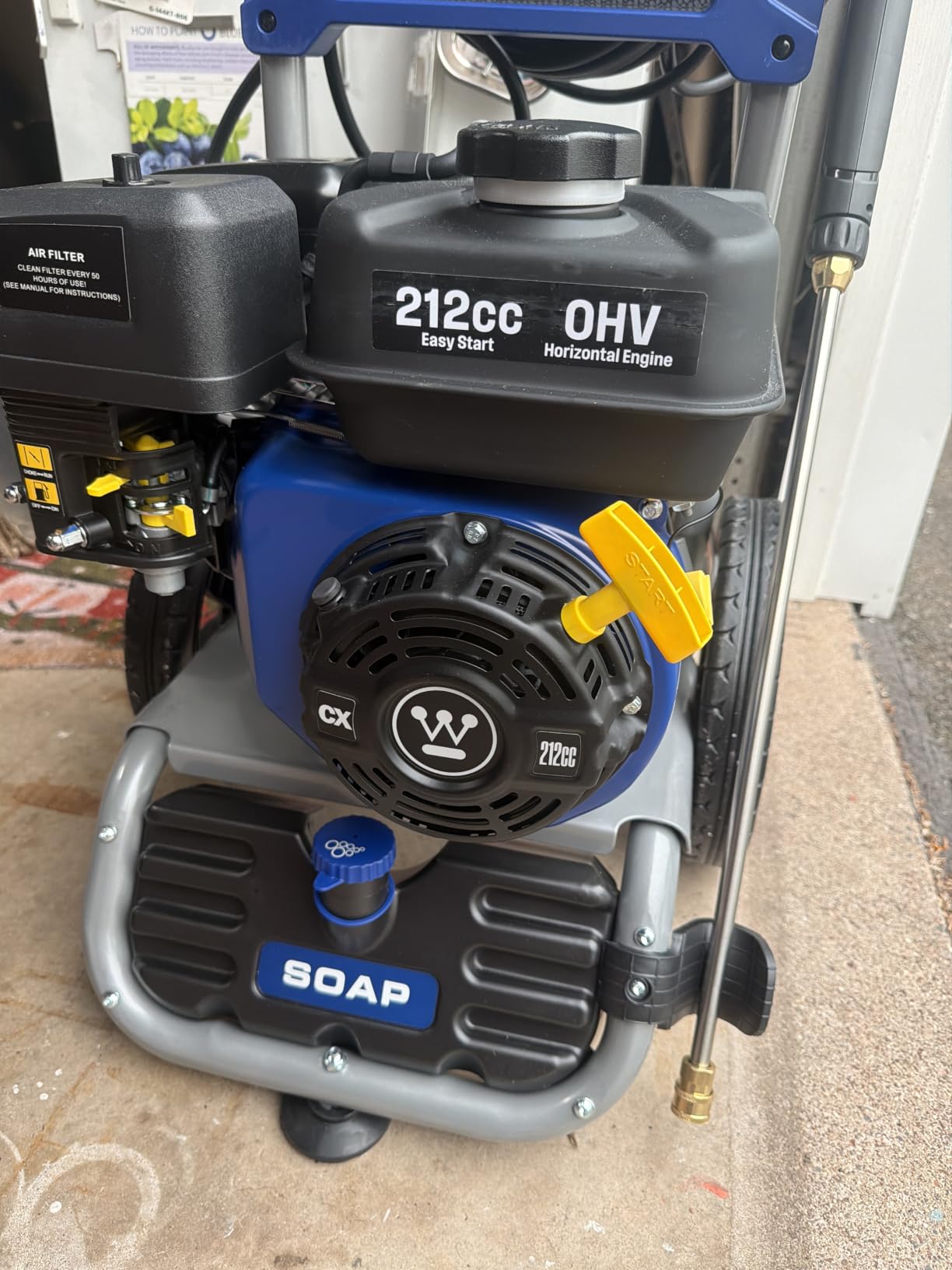 Westinghouse WPX3200 Gas Pressure Washer, 3200 PSI and 2.5 GPM, Onboard Soap Tank, Spray Gun and Wand, 5 Nozzle Set customer photo 2