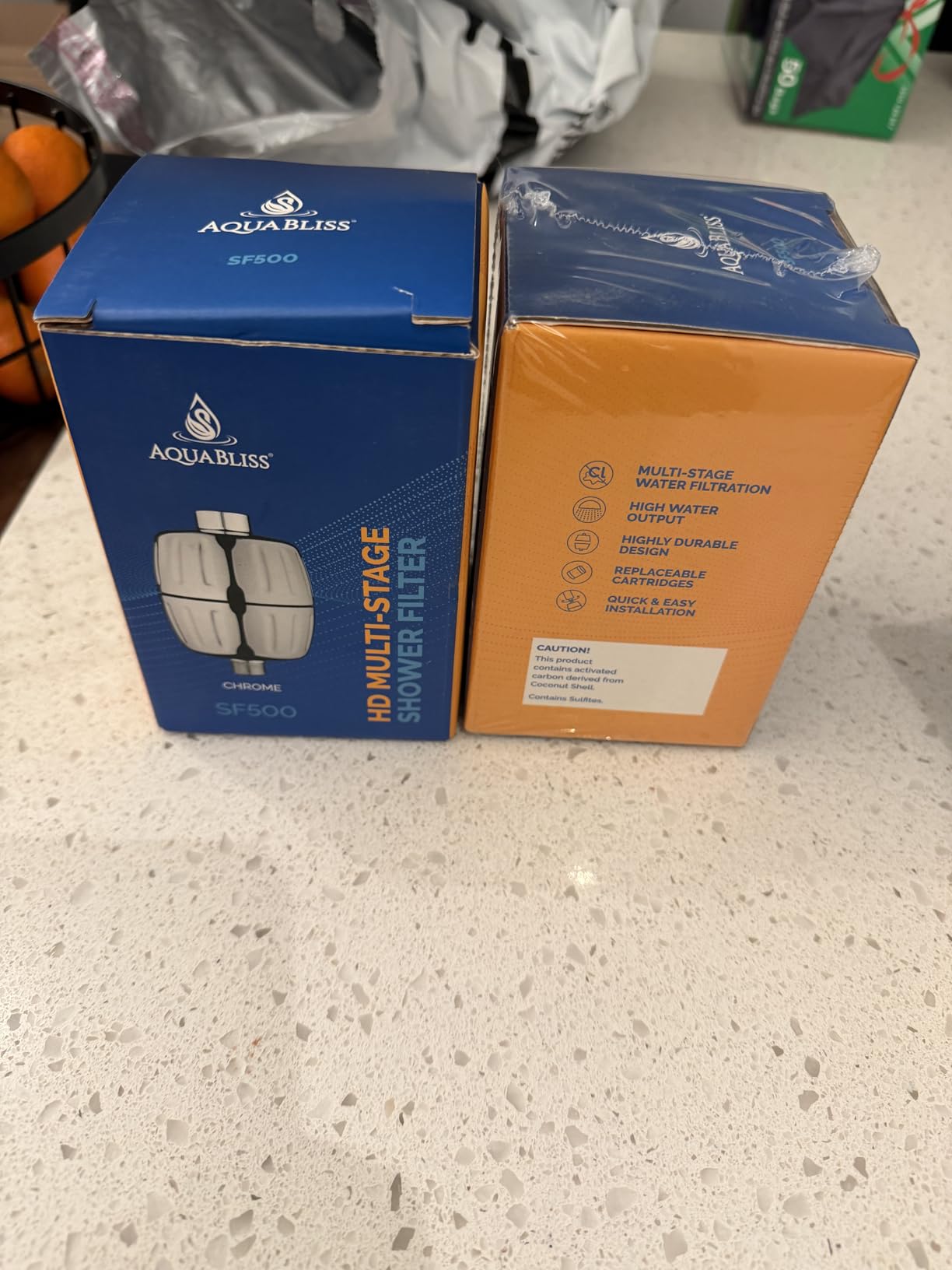 Aquabliss SF500 Daily Essential+ Shower Filter - Chrome | Heavy-duty filtration reduces chlorine, sediment & heavy metals. Built for tougher water. Maintains water pressure. customer photo 1