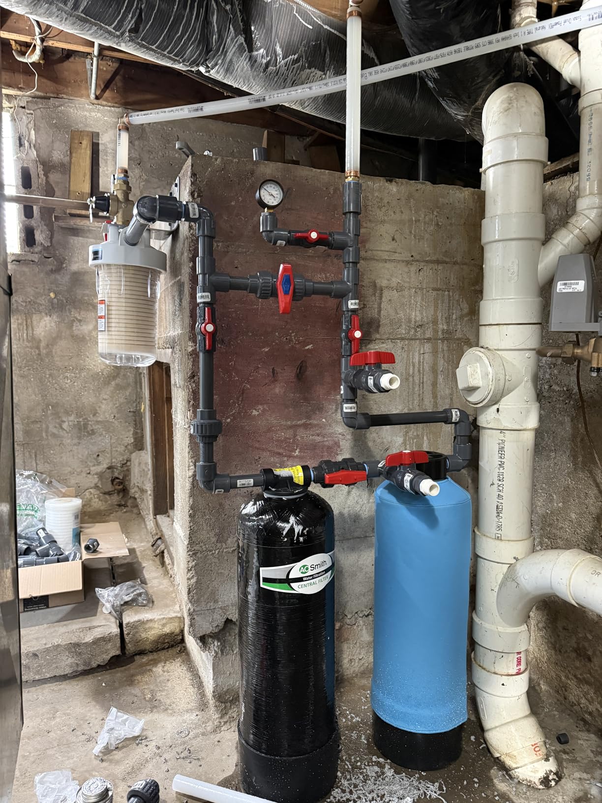 AO Smith Whole House Salt-Free Descaler System - 600K Gallons or 6 Years - Water Conditioner System for City & Well Water Filters - 3/4
