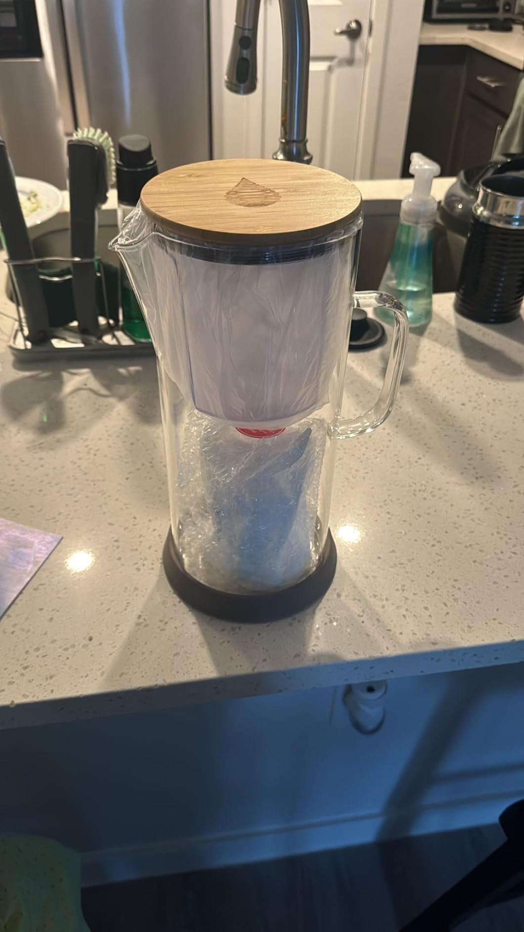 Invigorated Water pH Restore Glass Alkaline Water Pitcher - Multi-Stage Filtration System customer photo 1