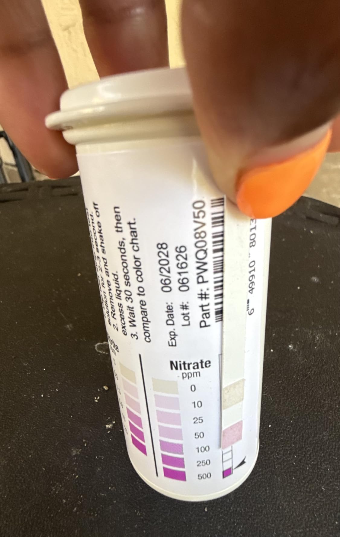 Bartovation Nitrite 0-25 ppm & Nitrate 0-500 ppm Test Strips, 50-Pack | Two Pad Test, Made in USA customer photo 1