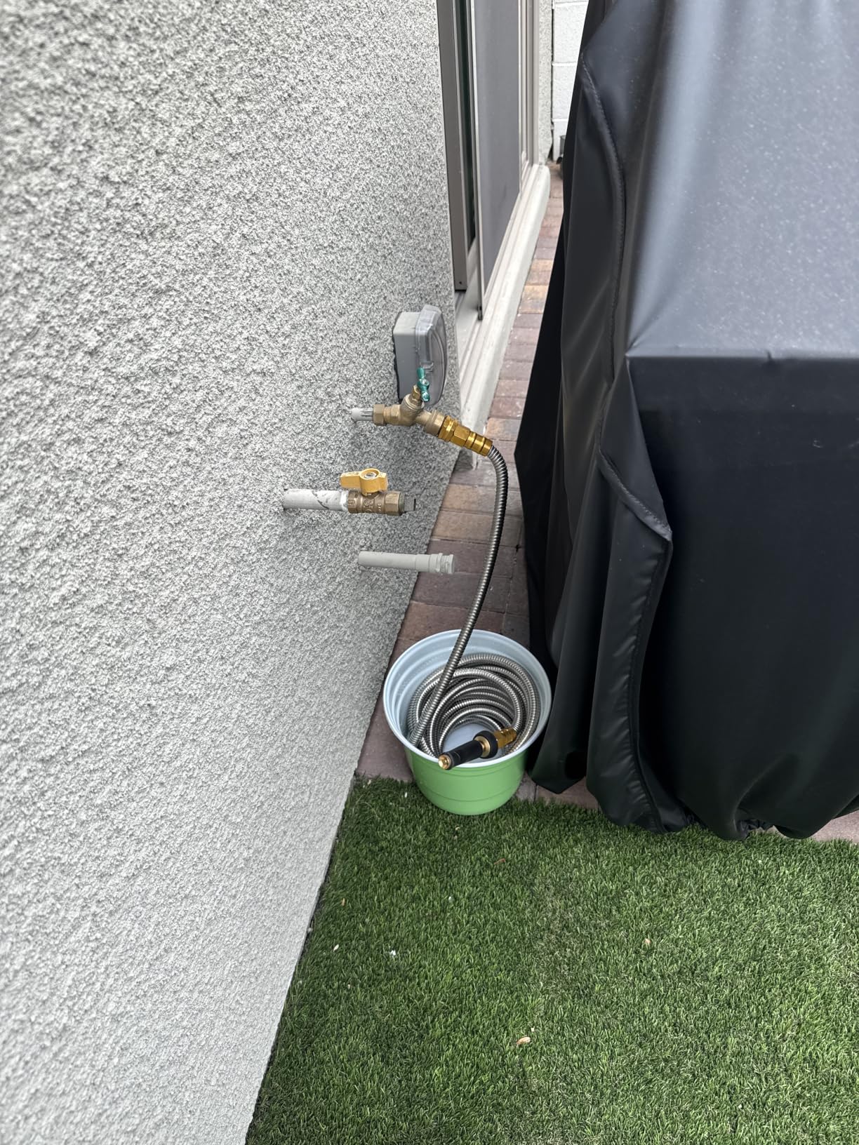 Rosy Earth Stainless Steel Garden Hose 100 FT, Heavy Duty Expandable Water Hose, No-Kink, No Bite, Flexible Garden Hoses for Yard, RV, Car customer photo 1