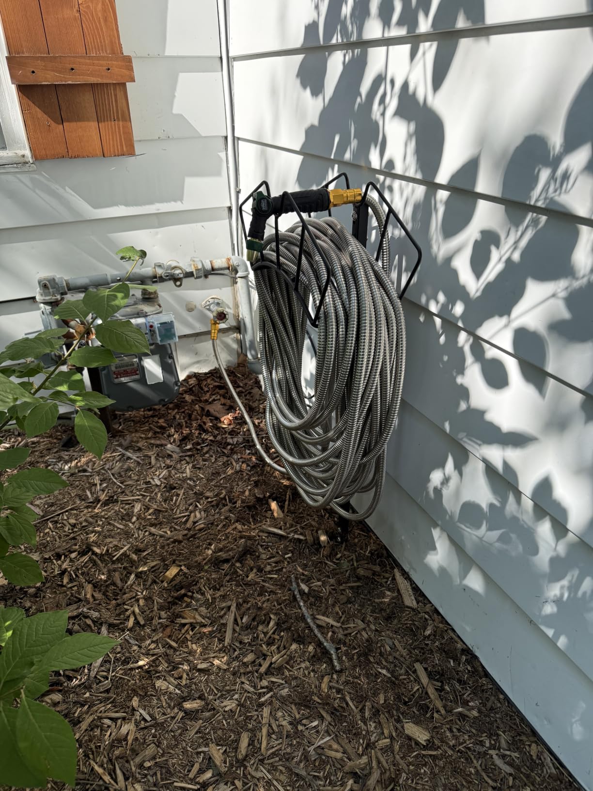 Rosy Earth Stainless Steel Garden Hose 100 FT, Heavy Duty Expandable Water Hose, No-Kink, No Bite, Flexible Garden Hoses for Yard, RV, Car customer photo 2