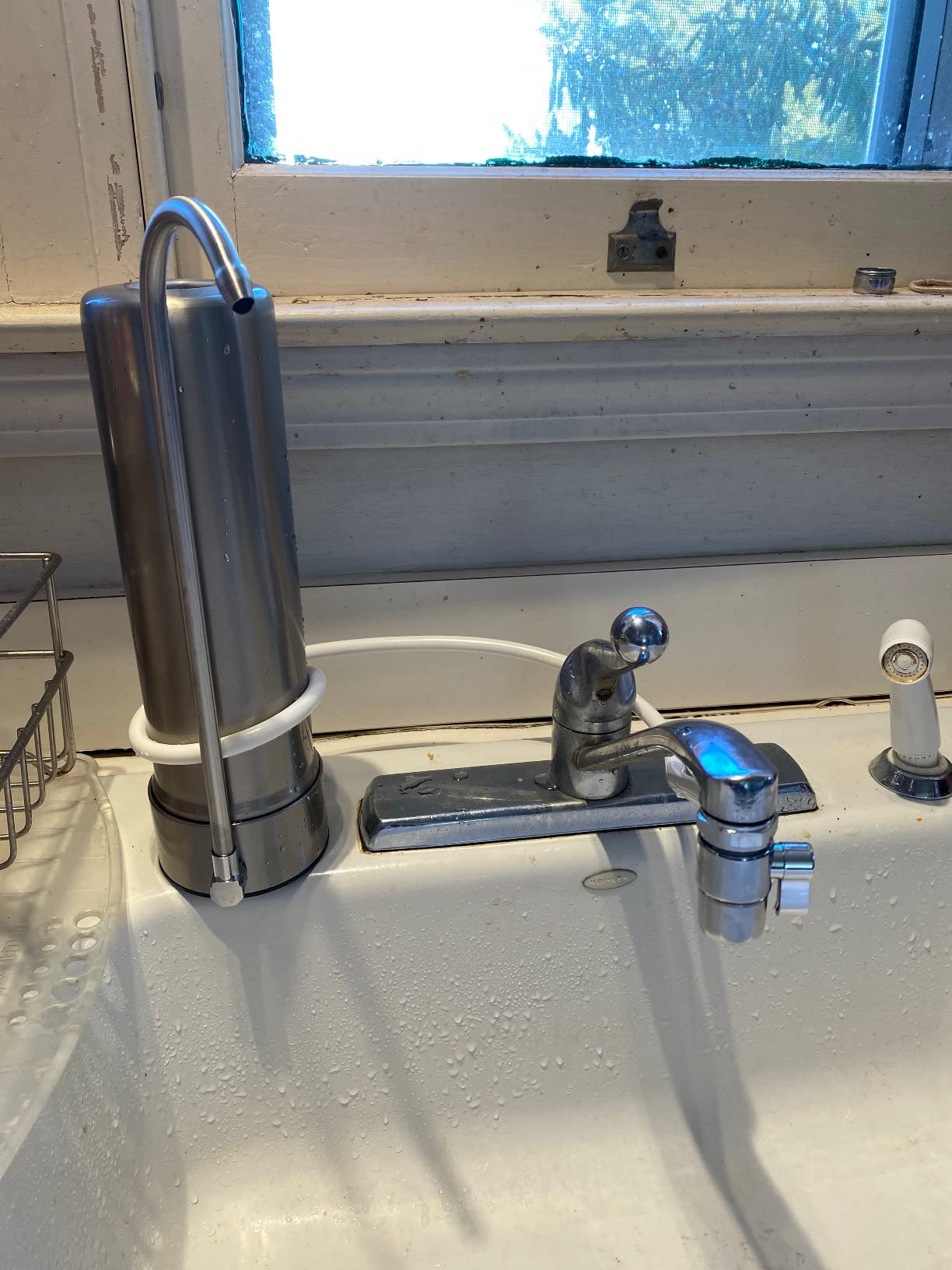 Waterdrop CTF-01 Water Filter for Sink Faucet, 5-Stage Stainless Steel | Reduces Heavy Metals and 99% Chlorine, NSF/ANSI 42 Certified Countertop Water Filter System, 8000 Gallons, 1 Filter customer photo 1