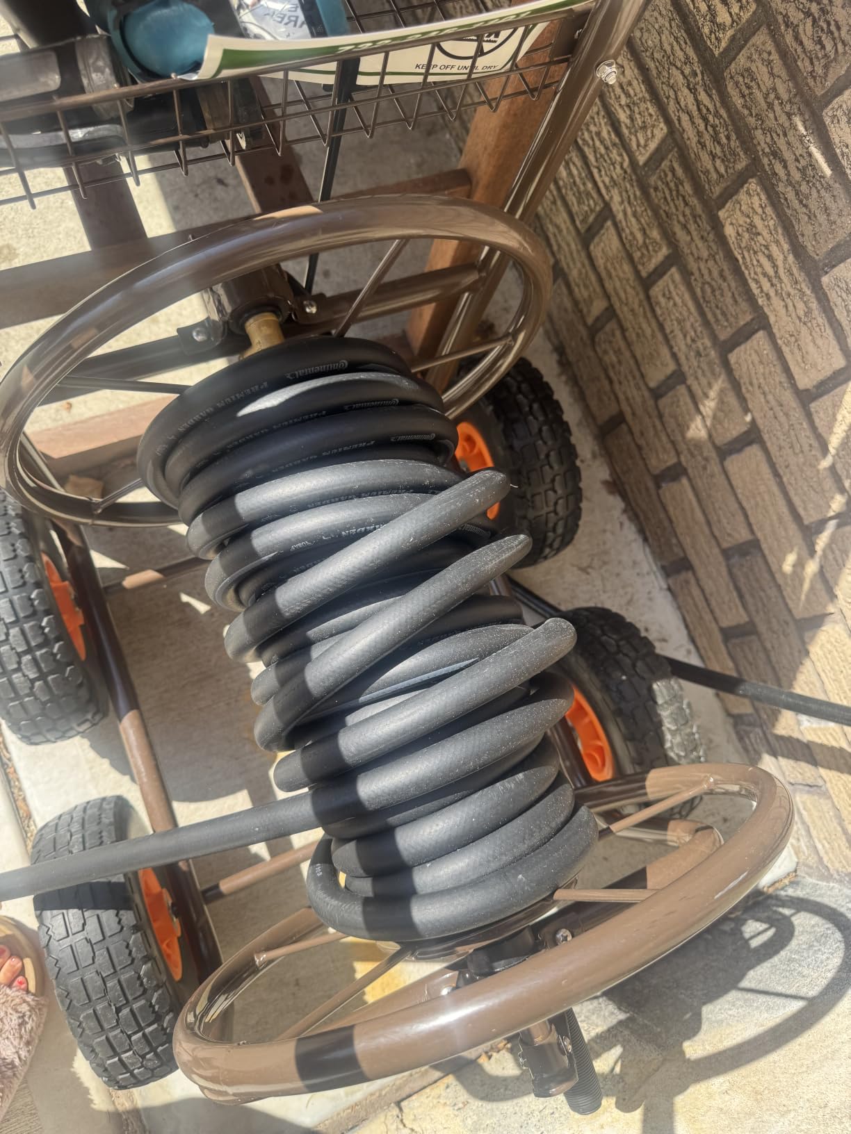 Continental Premium Garden Black Heavy Duty Cold Water Garden Hose, 5/8in Inside Diameter x 100ft Length, Male x Female Garden Hose Thread customer photo 1