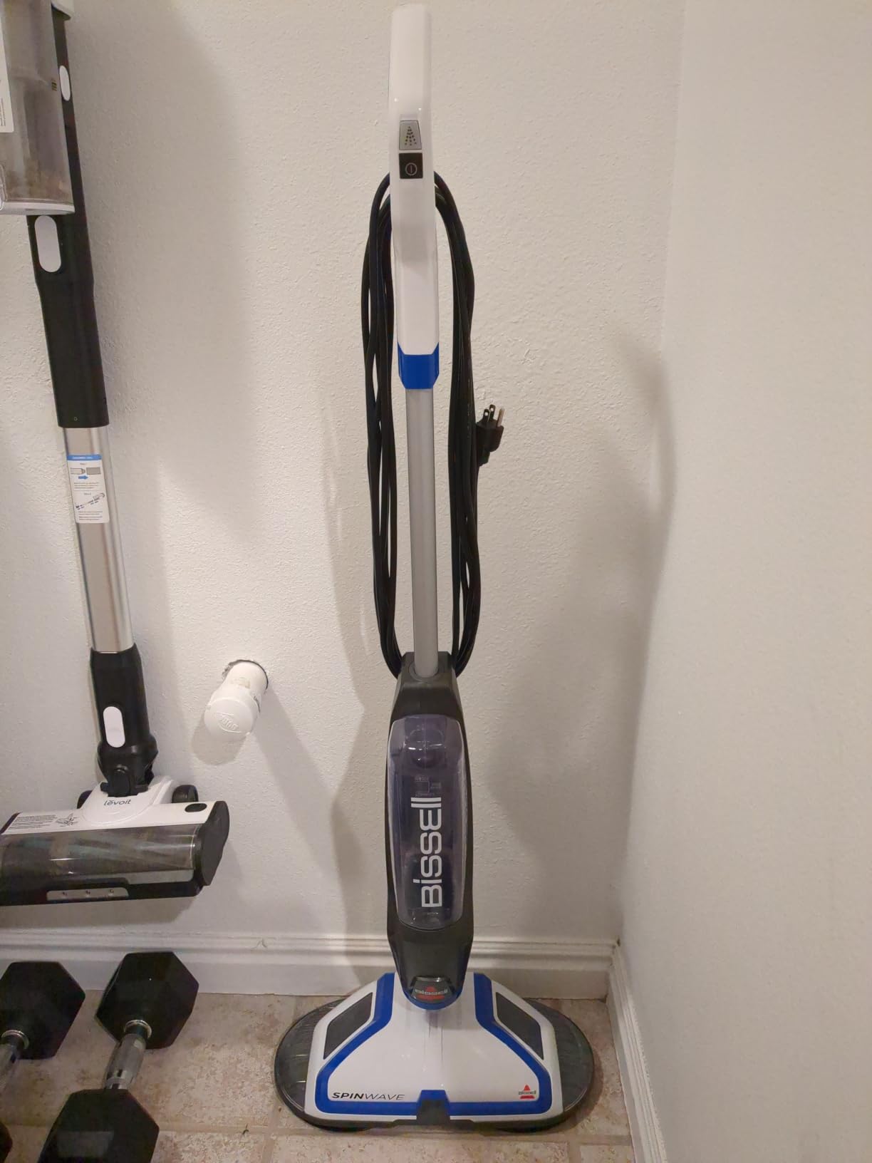 BISSELL SpinWave Hard Floor Expert Corded Spin Mop Cleaner, 20393 | Powerful electric spin mop; washable reusable pads; corded for consistent power on hard floors customer photo 1