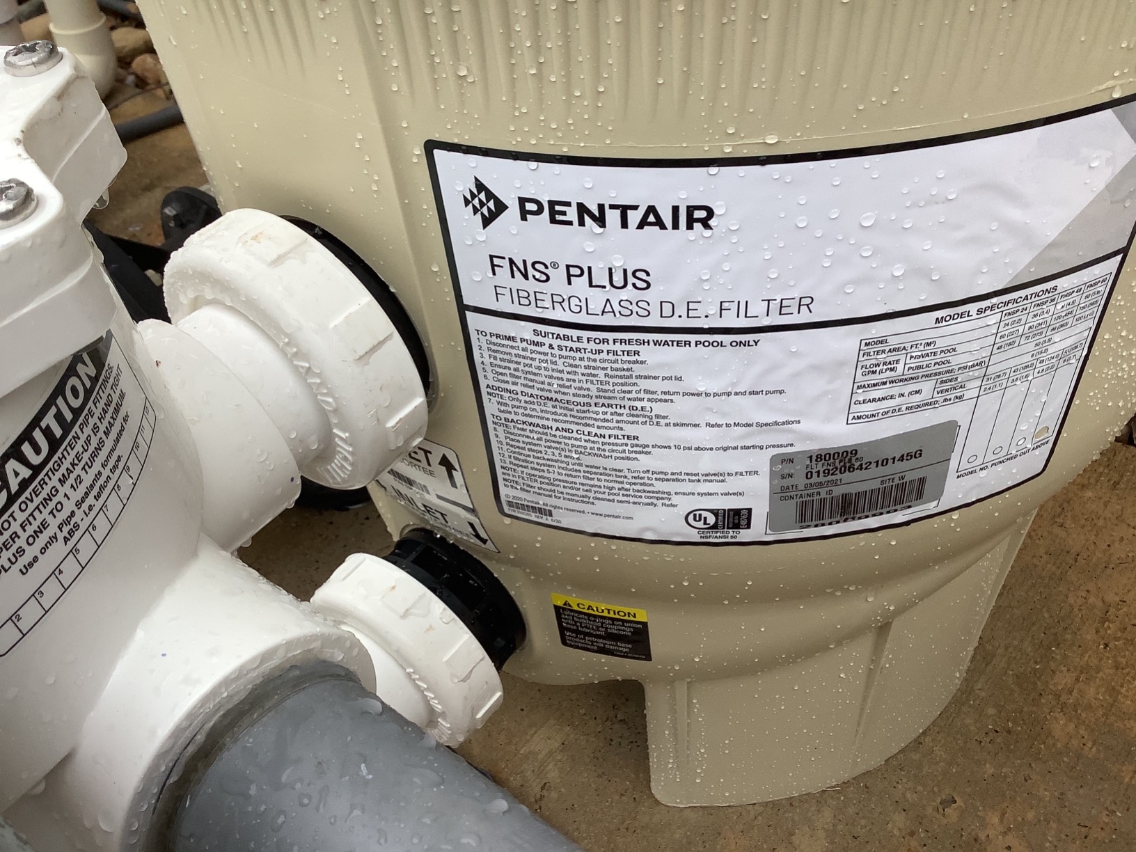 Pentair D.E. Cartridge Style Pool Filter EC customer photo 2