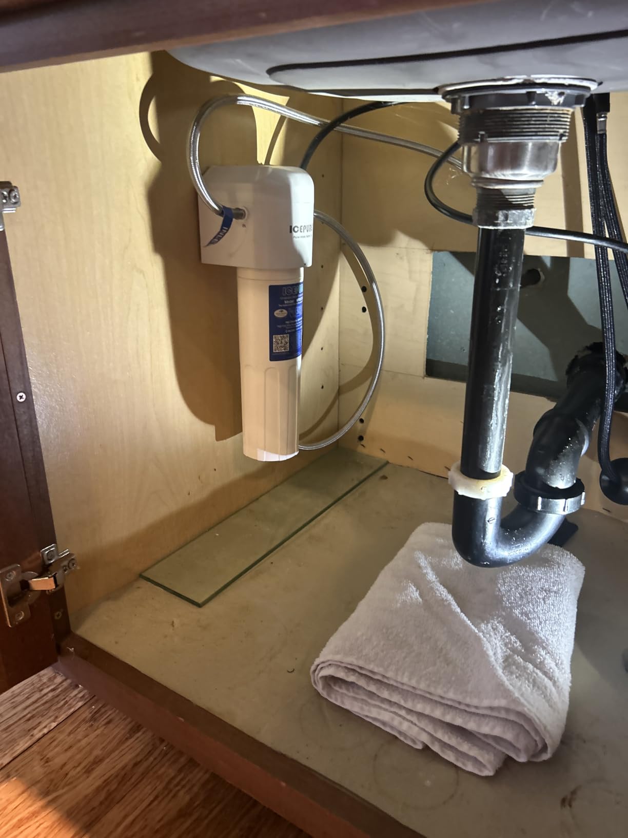 ICEPURE Under Sink Water Filter System, 3 Years or 22000 Gallons Ultra High Life NSF/ANSI 42 Certified, Removes Heavy Metals,Chlorine,Direct Connect Under Counter Drinking Water System, USA Tech customer photo 2