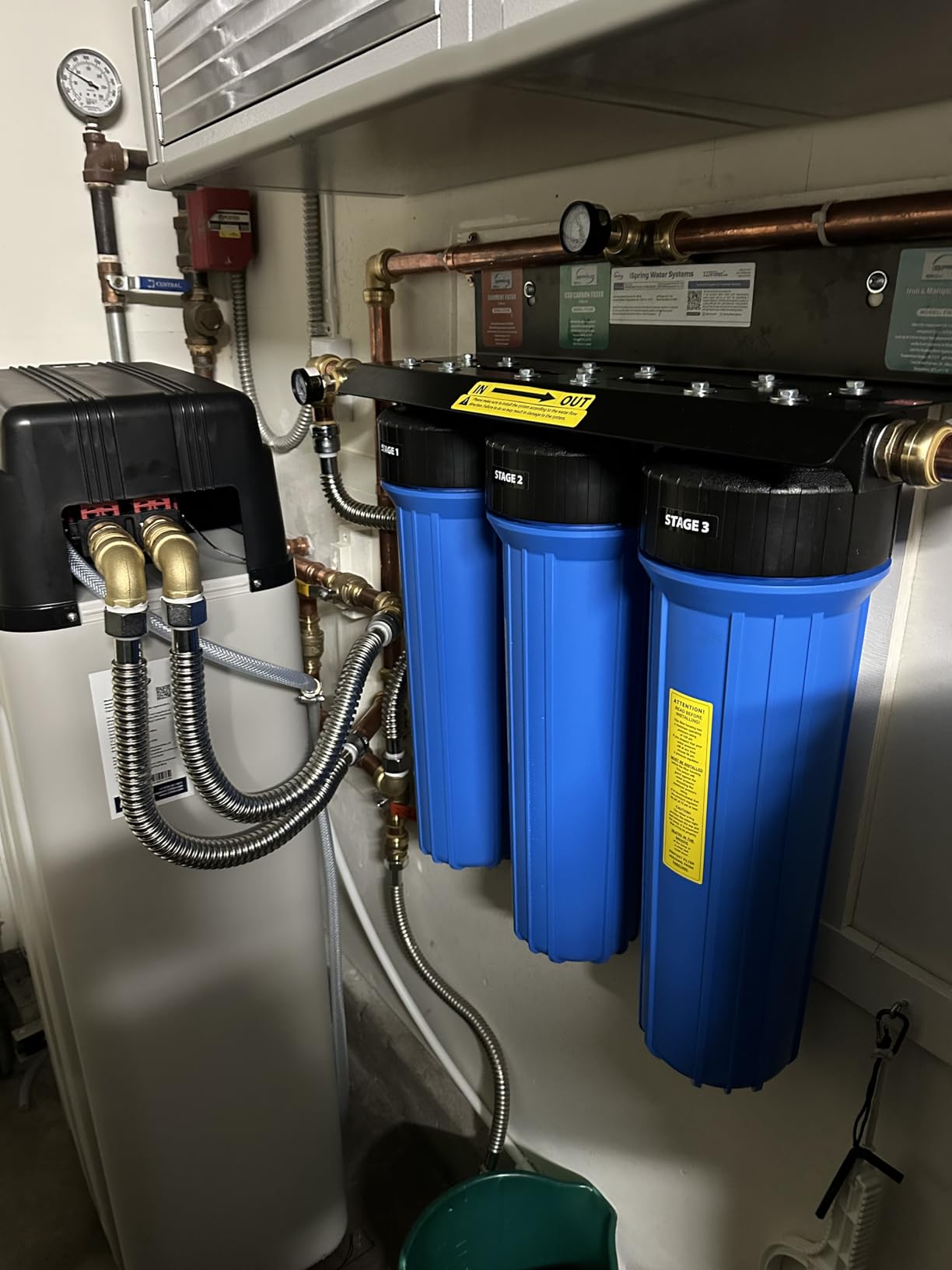 iSpring WCS45KG Whole House Water Softener System, 45,000 Grain High Capacity with Backwash Feature, SGS-Tested, for Homes & Businesses customer photo 2