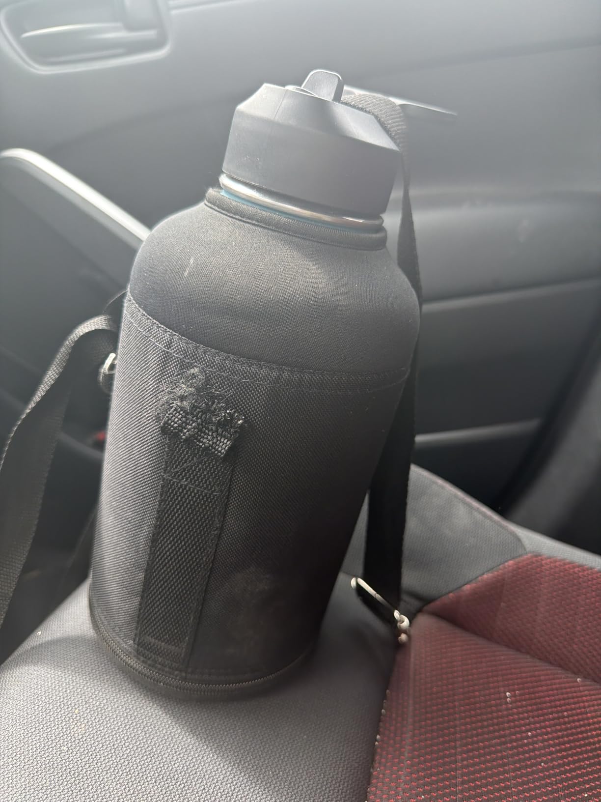 Coolflask 128 oz Gallon Water Bottle Insulated with Straw&3 Lids, Water Jug Large Stainless Steel Metal Vacuum Wide Mouth for Sports, Gym or Office, Non-BPA Keep Cold 48H Hot 24H, Samurai Cyan customer photo 1