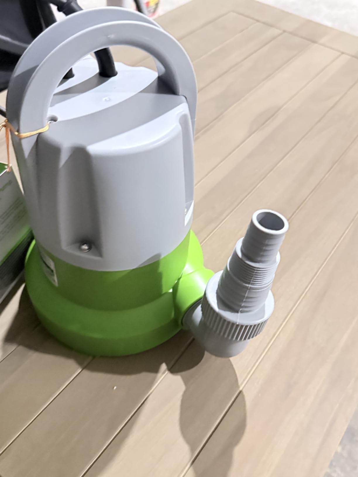Green Expert 1/3HP Submersible Sump Pump with Water Sensor Switch, Low Water Last-Inch Drain Pump, 2000GPH Automatic/Manual Water Removal for Flooded Basement, Garage, Hot Tub Easy to Use Backup Pump customer photo 1