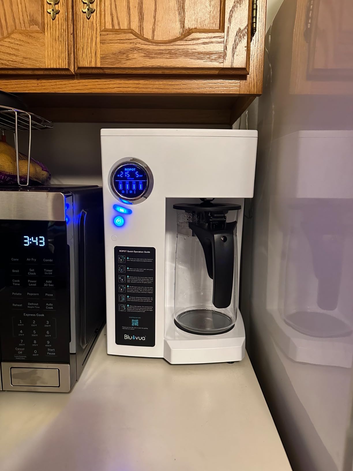 Bluevua RO100ROPOT Countertop Reverse Osmosis Water Filter System | Portable RO Filtration with Remineralization, No Installation, WQA & NSF Certified- ROPOT, 5-Stage RO customer photo 2