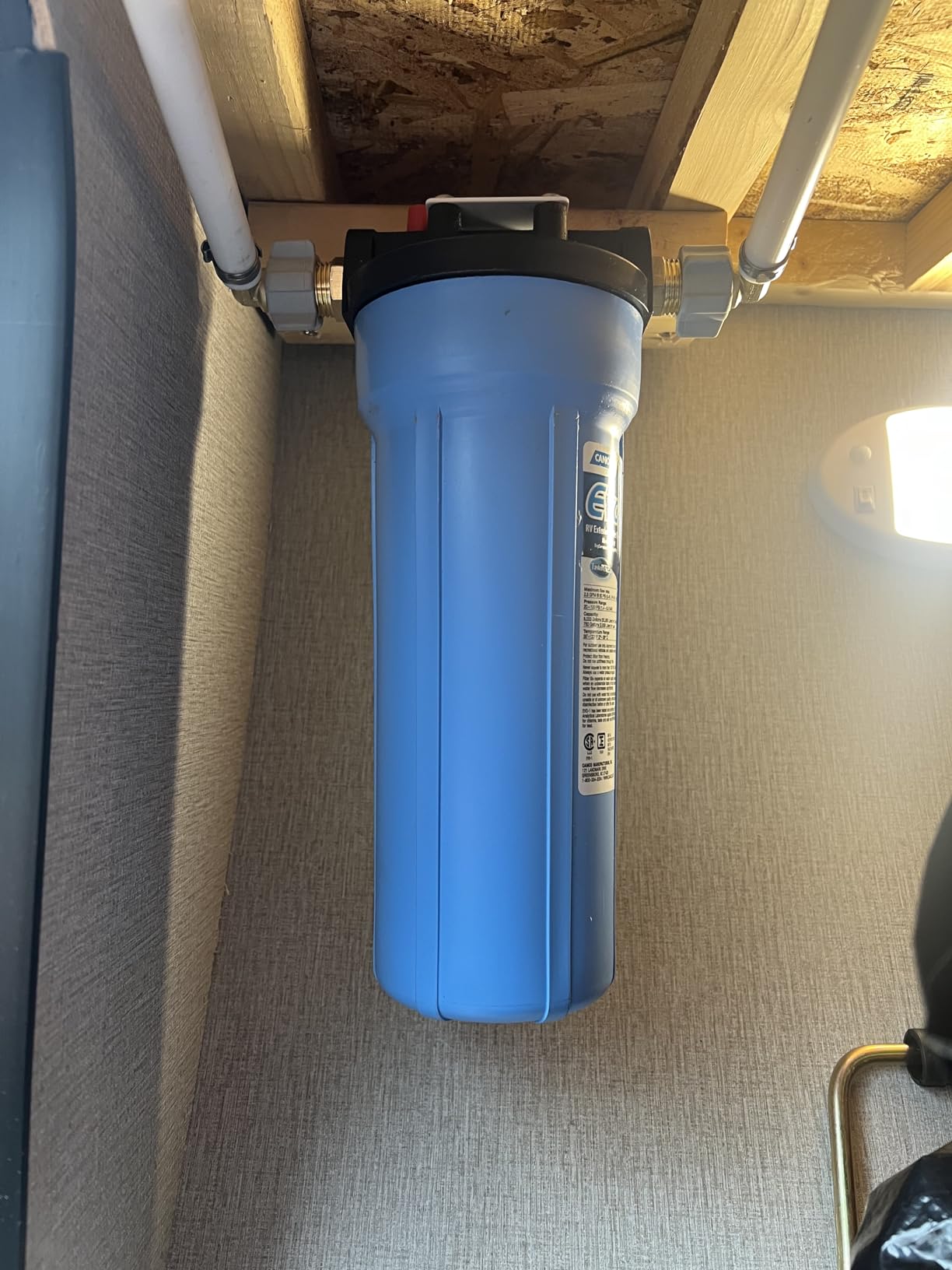 Camco EVO Marine Water Filter | Offers Premium Water Filtration for Your Boat's Fresh Water Supply | Features Multiple Hookup Options | Compatible with 2-1/2-inch x 10-inch Filter Cartridges (40634) customer photo 1