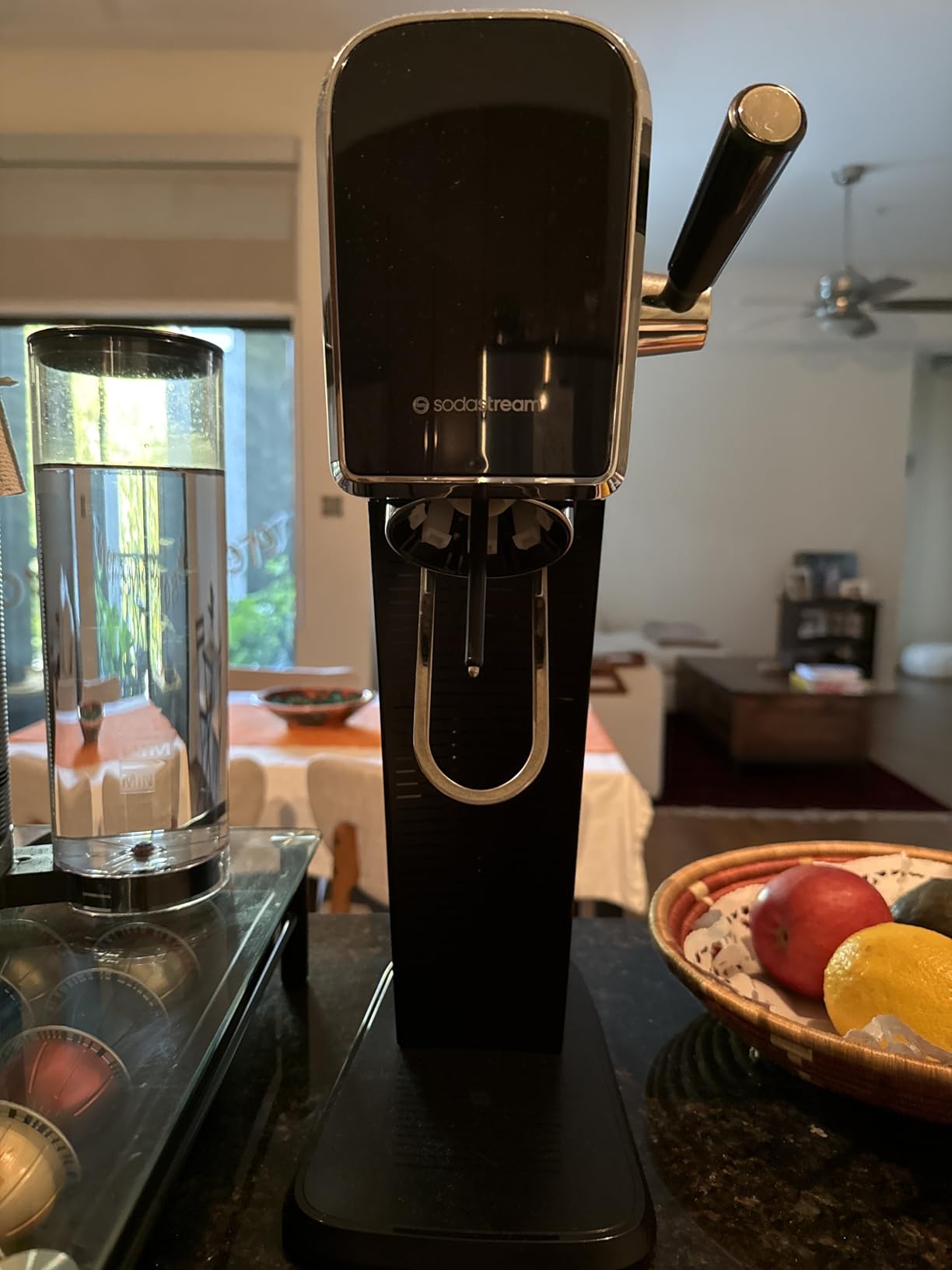 SodaStream ART Sparkling Water Maker, Value Bundle, Soda Maker, Includes 2 Quick Connect 60L CO2 Cylinders, 2 Dishwasher Safe BPA Free Bottles, 2 bubly Flavor Drops, Make your own Pepsi, Black customer photo 2