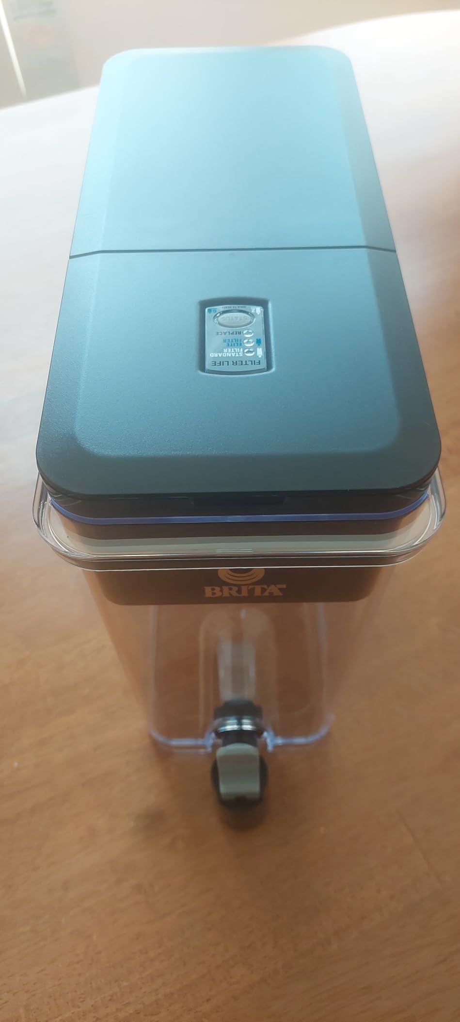 Brita 27 Cup Water Filter Dispenser with Elite Filter, NSF Certified to Remove 99% of Lead, Reduces 30 Contaminants Including Microplastics, Mercury & Chlorine, SmartLight Indicator, BPA-Free, Black customer photo 1