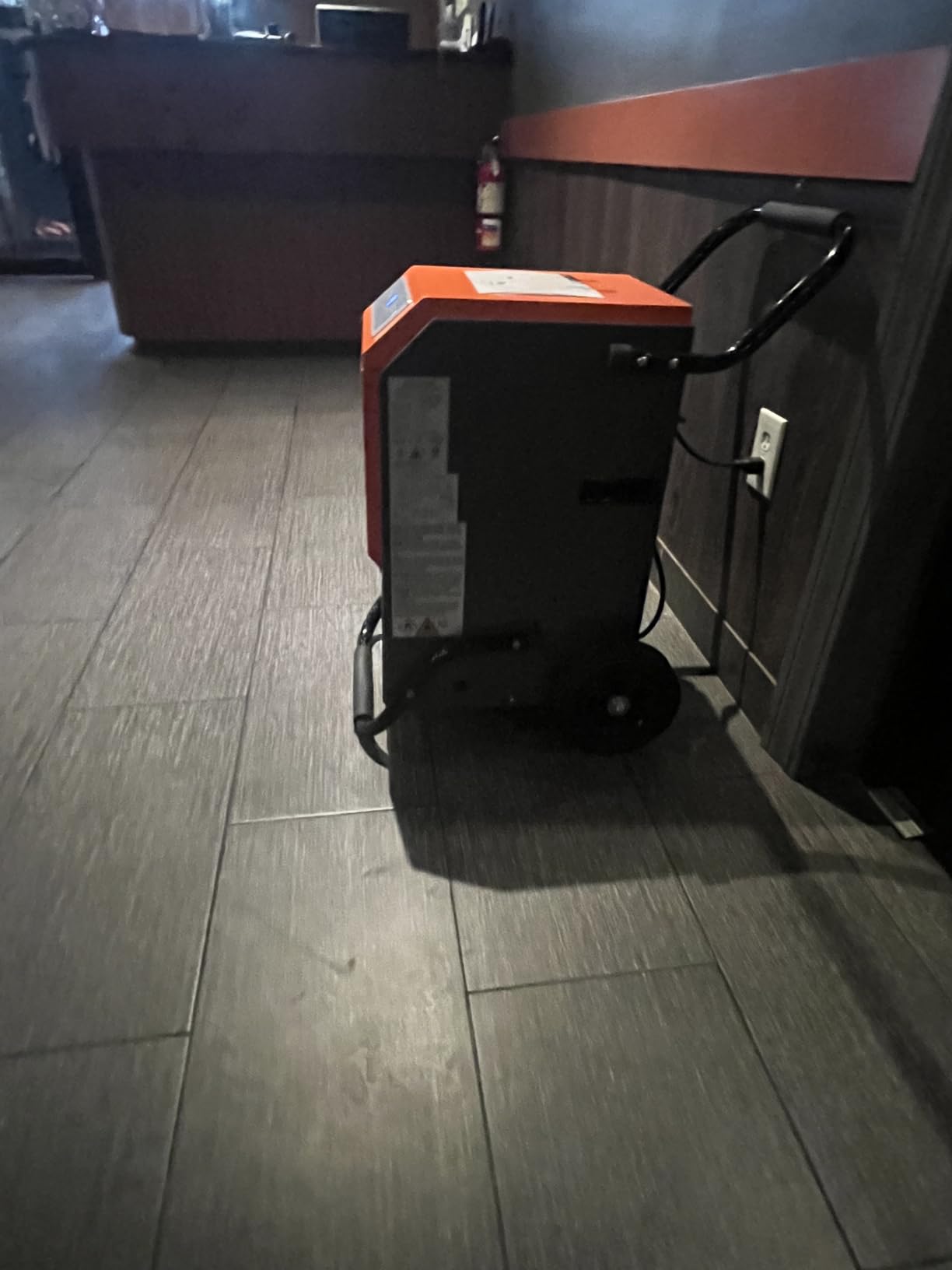 COSTWAY 163 Pints Commercial Dehumidifier (Orange) | 4500 Sq.Ft Crawl Space Dehumidifier with Drain Hose, 24H Timer, for Basement, Warehouse, Job Site customer photo 1