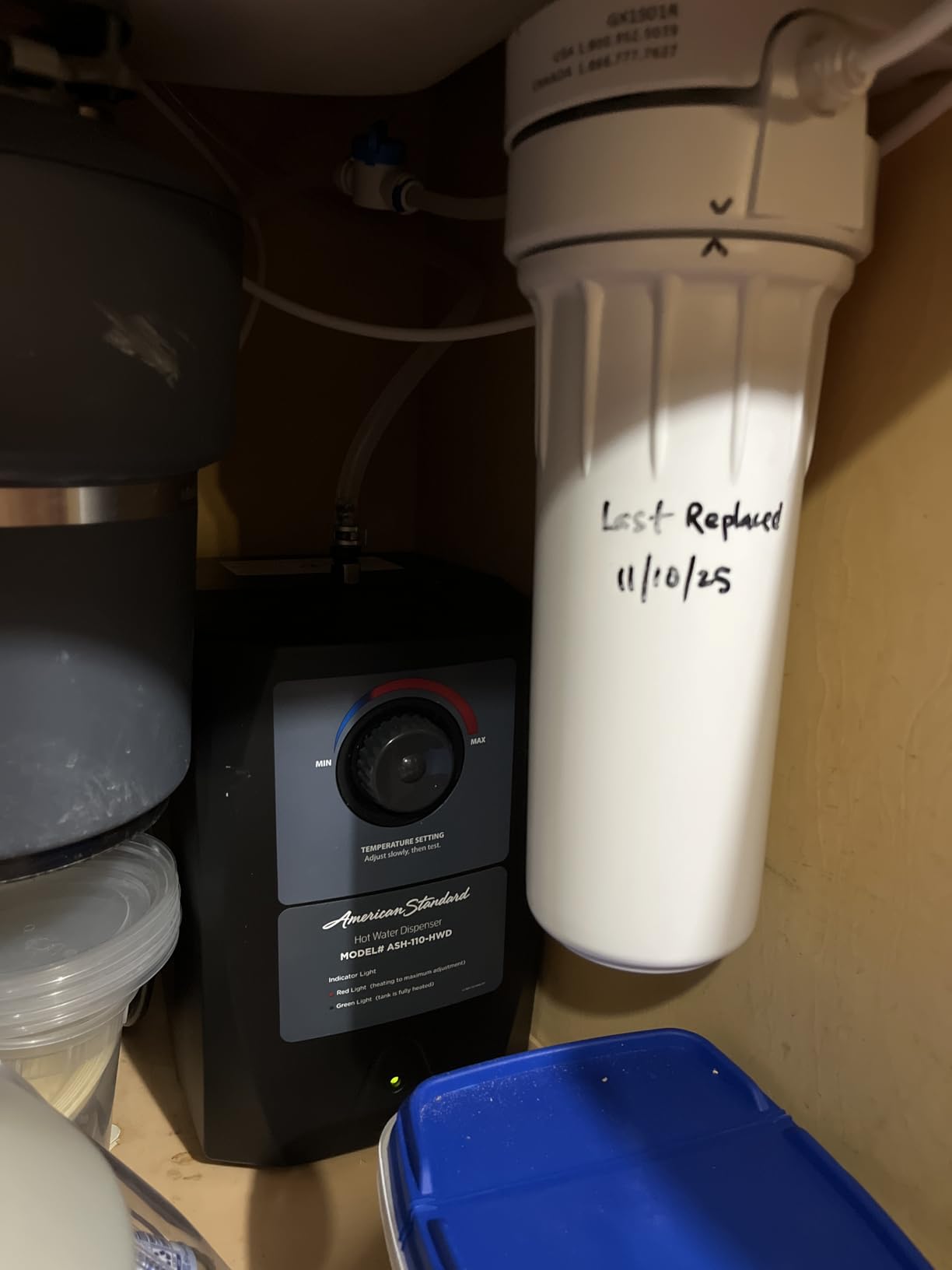 American Standard Hot Water Dispenser, Dual Handle Faucet, Brushed Nickel (ASH-110) customer photo 2