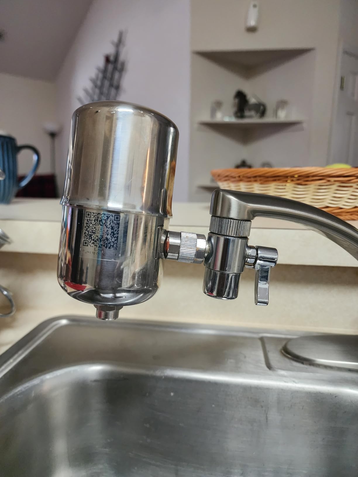 WINGSOL Stainless Steel Water Filter for Sink Faucet, NSF/ANSI 42&53, 360 Rotating Tap Purifier Reduces PFAS, Lead, Chlorine & Microplastics, 350 Gallons Long-Lasting for Kitchen & Bathroom customer photo 1