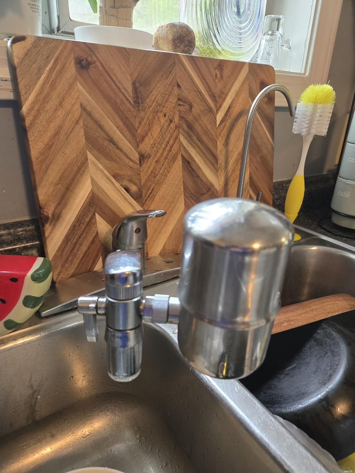 WINGSOL Stainless Steel Water Filter for Sink Faucet, NSF/ANSI 42&53, 360 Rotating Tap Purifier Reduces PFAS, Lead, Chlorine & Microplastics, 350 Gallons Long-Lasting for Kitchen & Bathroom customer photo 2